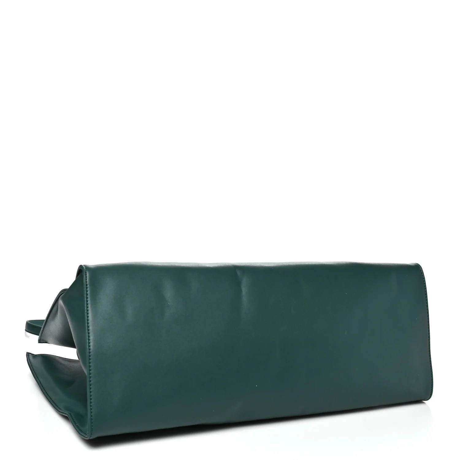 Vegan Leather Large Shopping Bag Dark Olive
