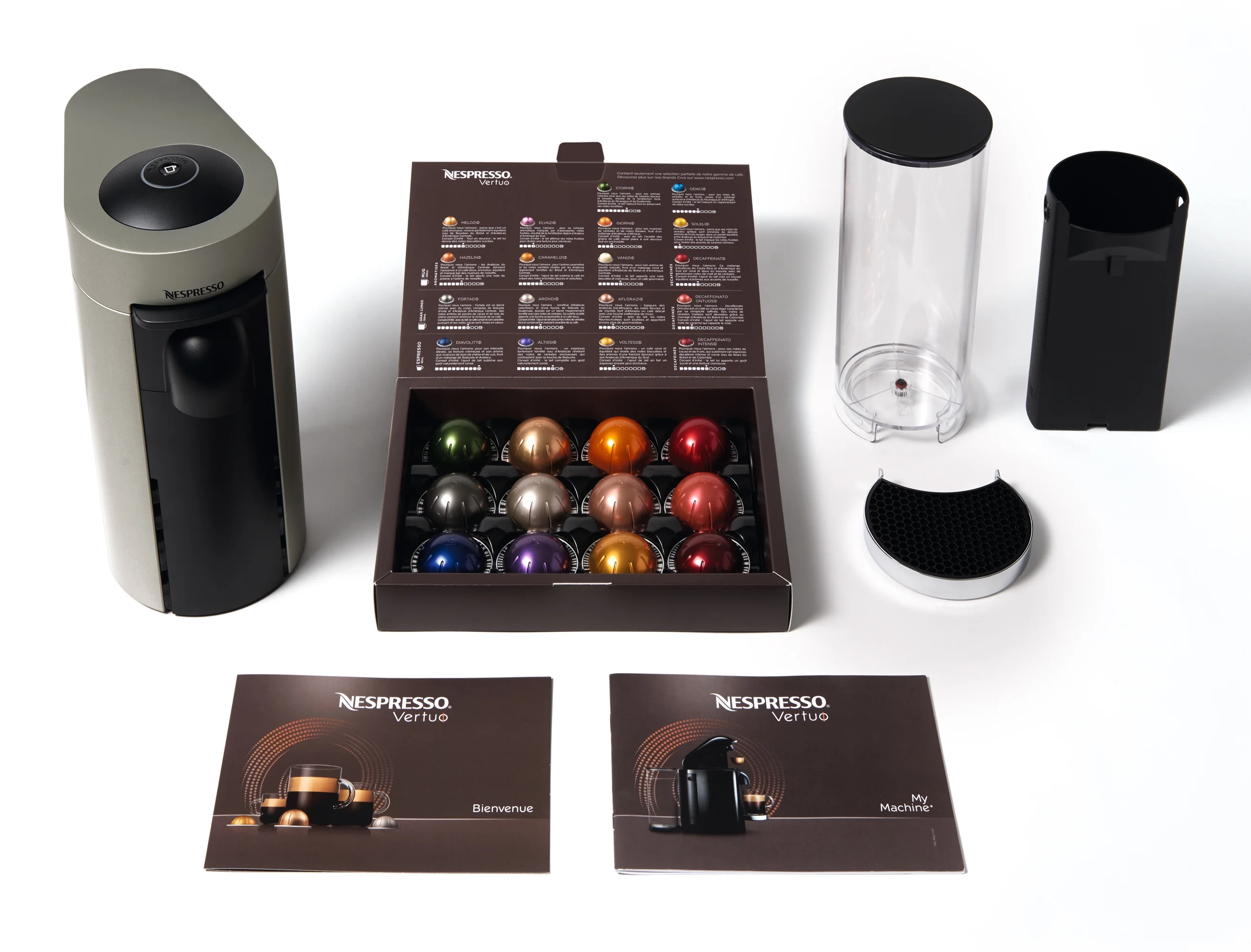 Nespresso New Vertuo Plus Coffee and Espresso Machine by De'Longhi with Aerocinno, Gray, Single - Serve Brewers