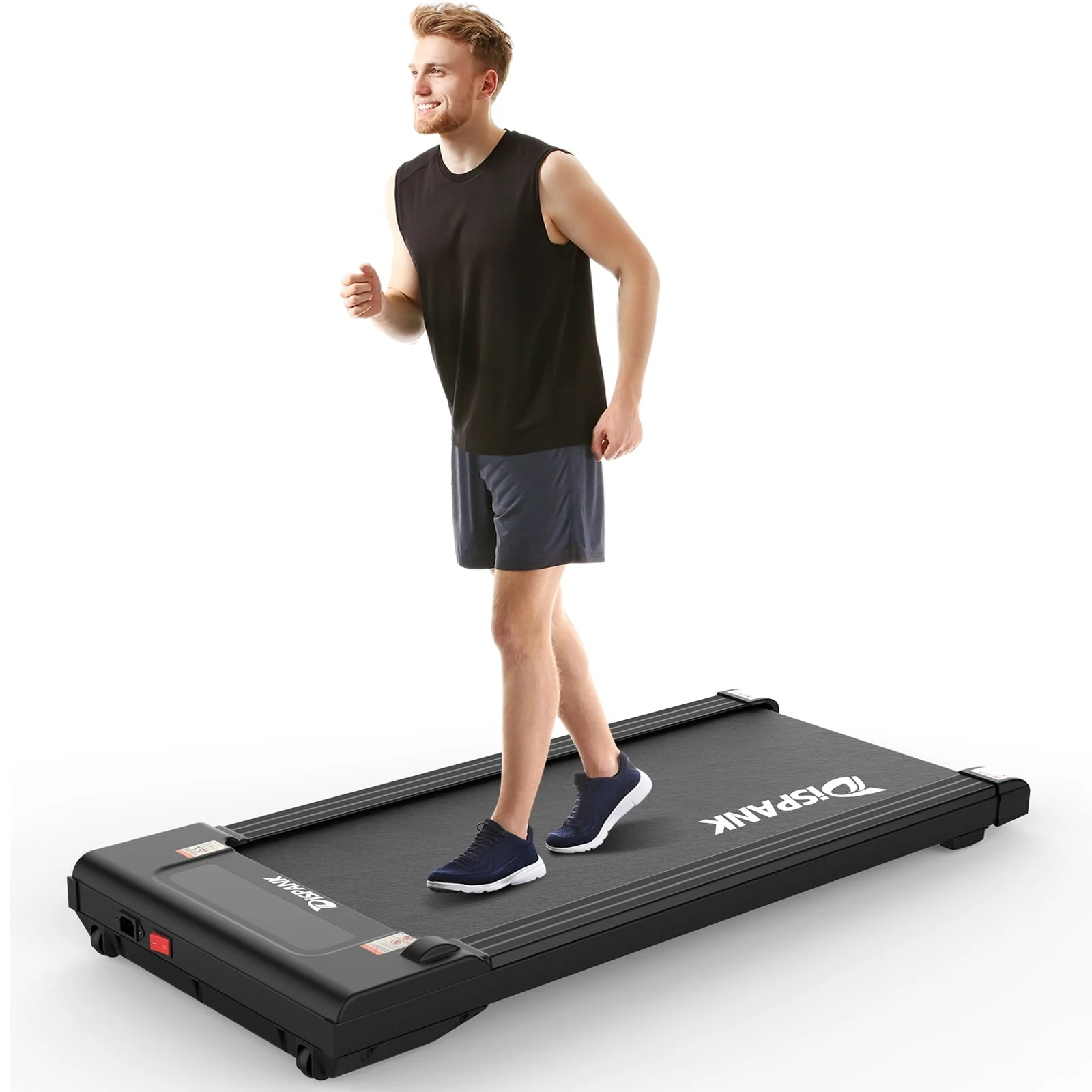 Relife Sports 2 in 1 Under Desk Treadmill with Incline Portable Walking Pad, 0.5 - 4mph, Black