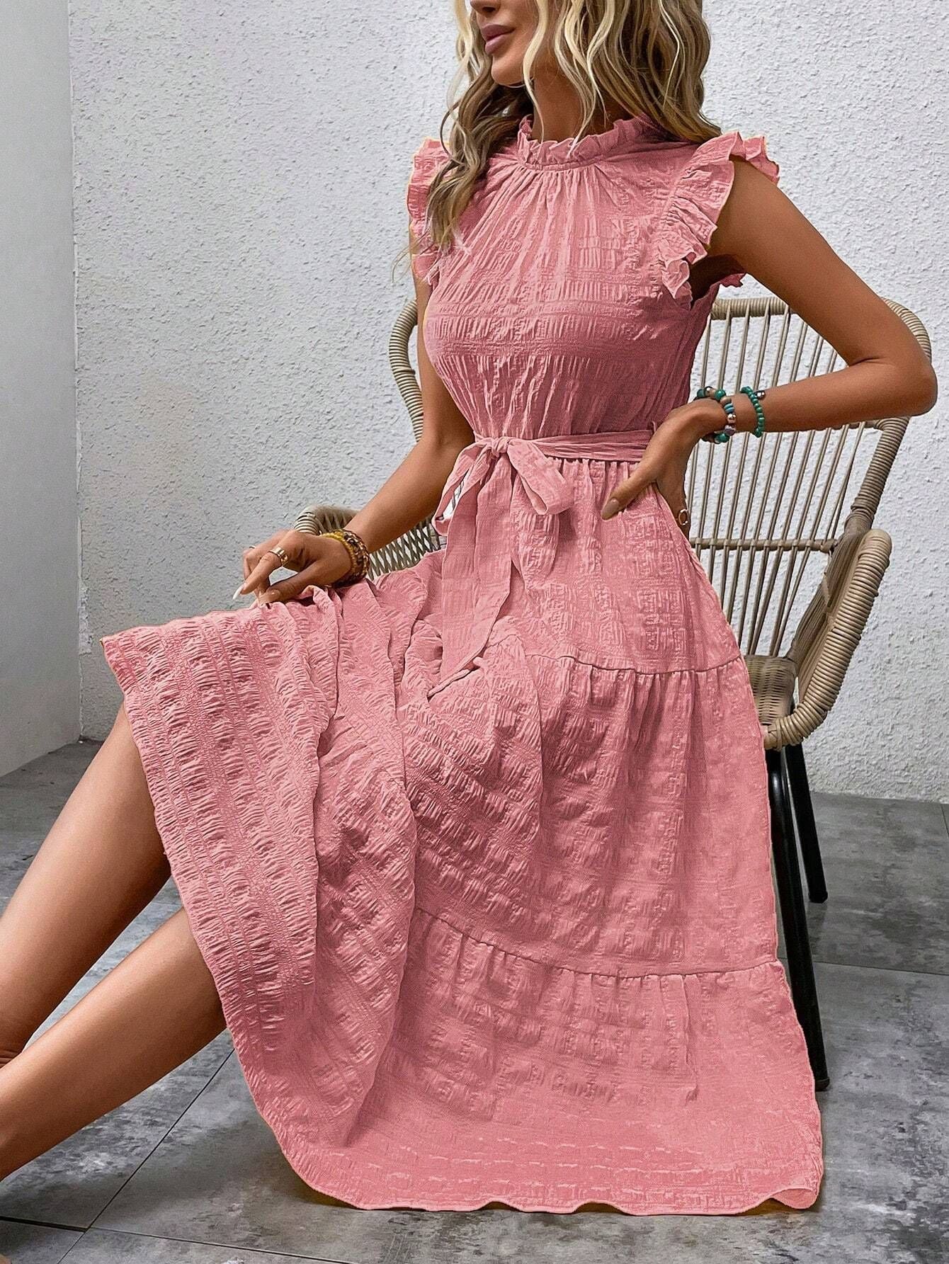 Sophie Paris | Robe à lacets à manches volantes