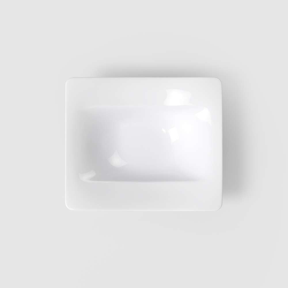 Modern Grace Soup bowl - White, 8'', Premium Bone Porcelain