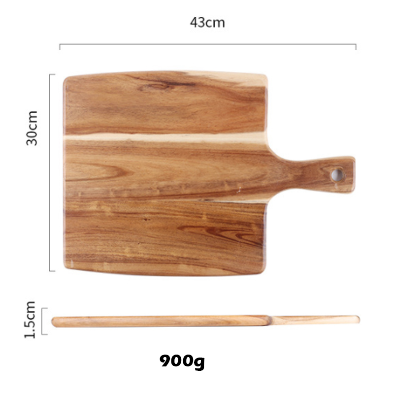 Acacia Wood Pizza Plate Western-style Food Steak and Bread Plate Acacia Wooden Tray