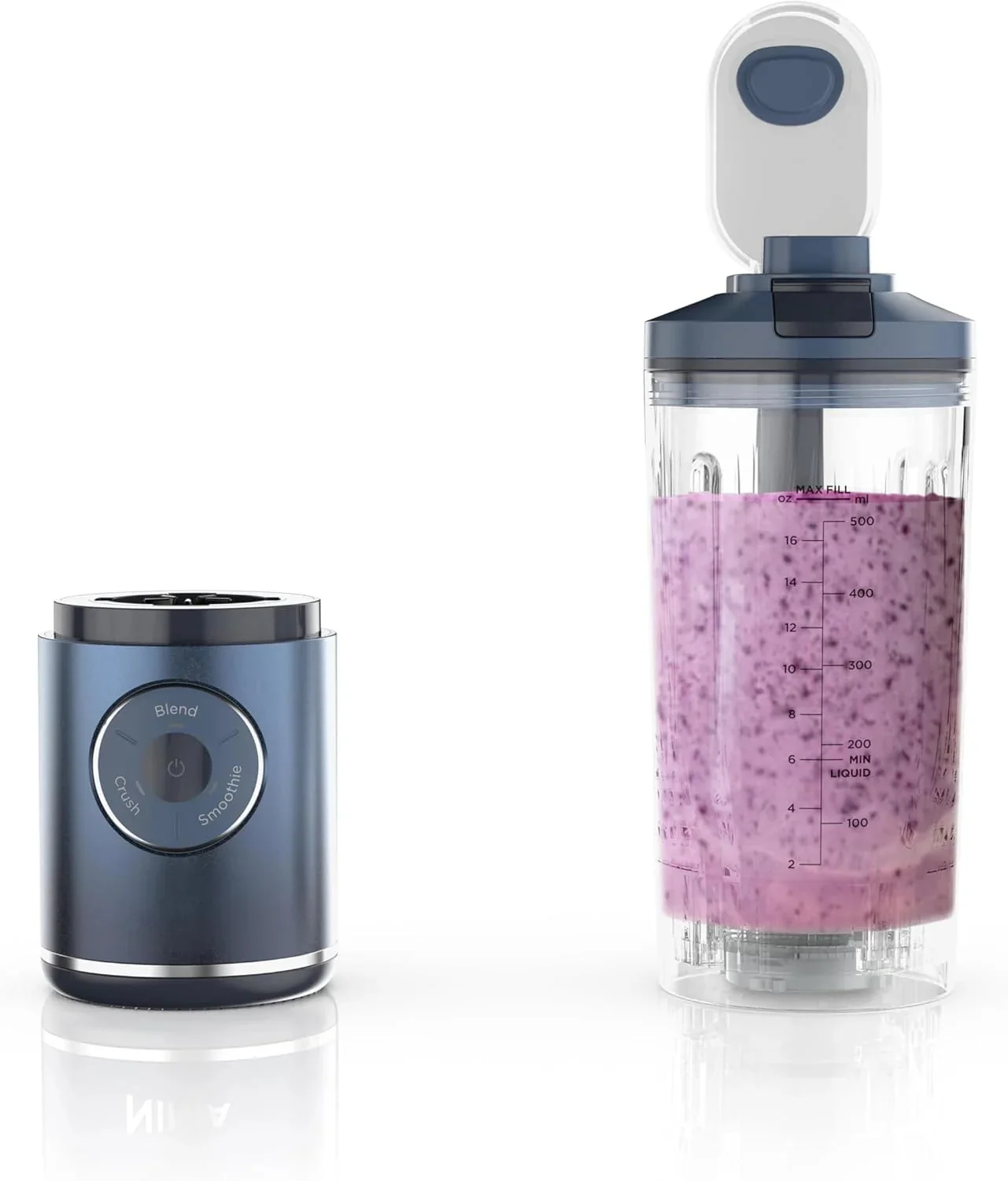Portable Blender, Personal Blender Blender, Smoothie, Blend, Ice Crush, 3 Programs, Cordless, 22OZ Removable Vessel, Dishwasher Safe,…