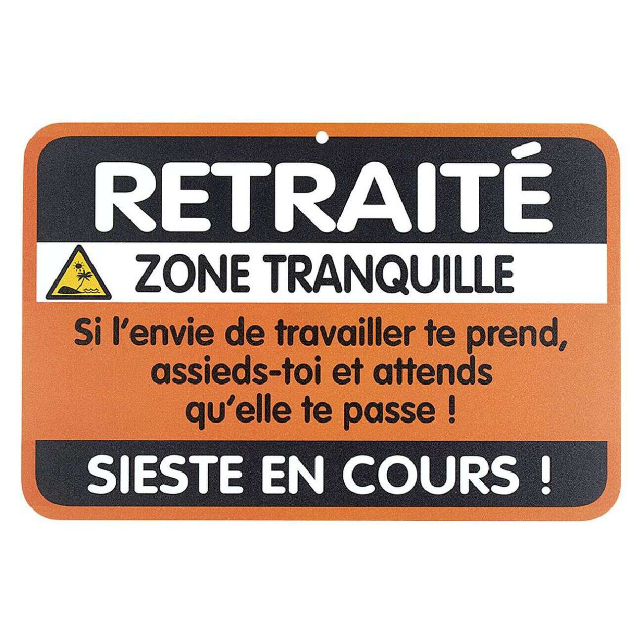 Plaque de porte humoristique