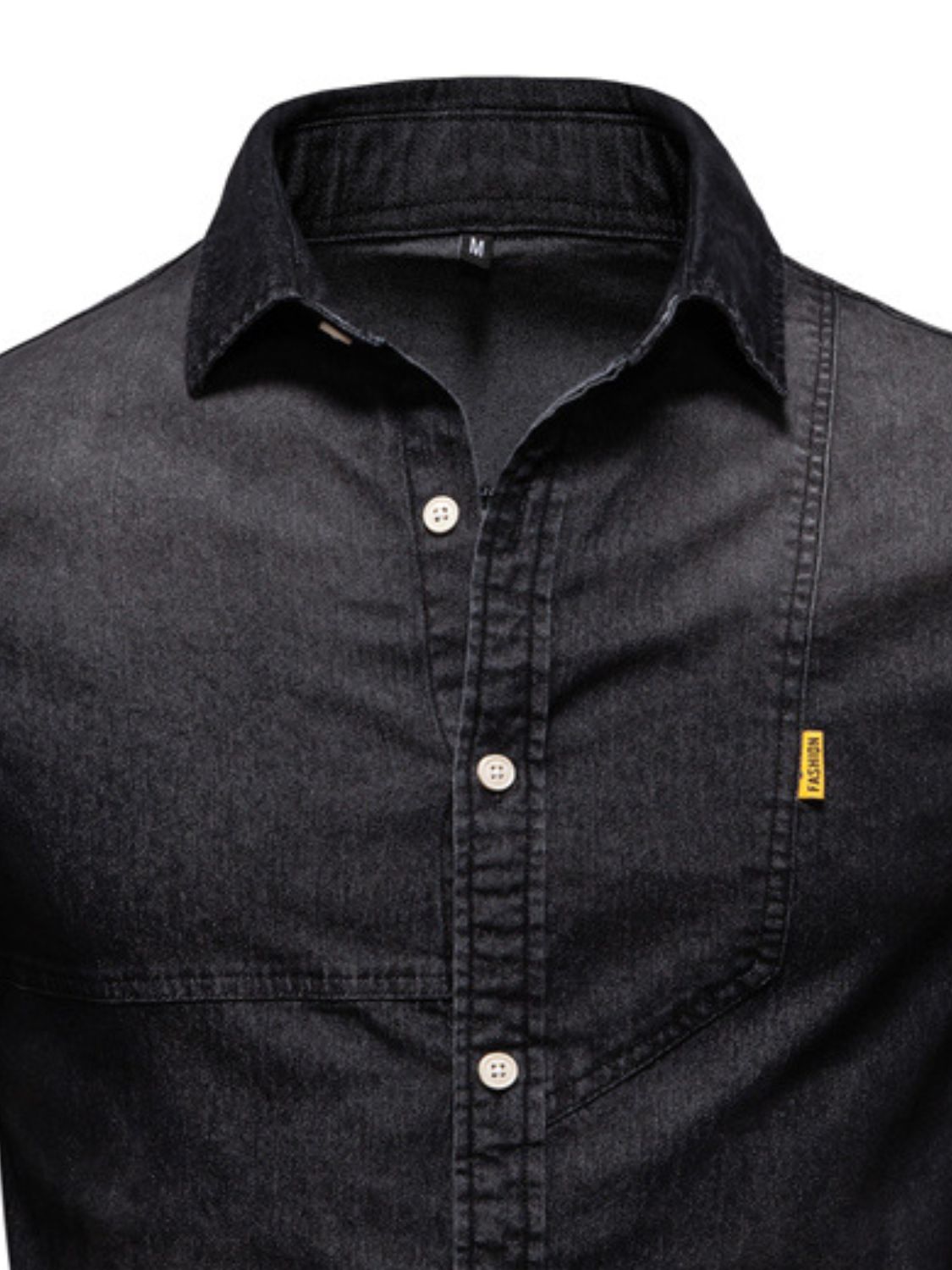 Men’s Button Down Collared Neck Denim Shirt
