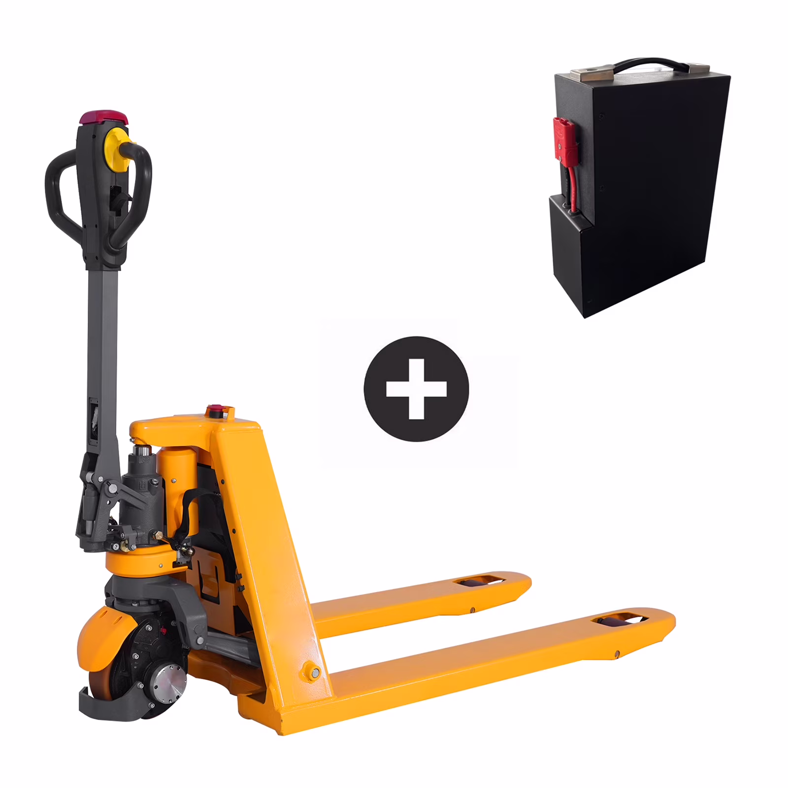 APOLLOLIFT 3300lb Li-ion Battery Powered Electric Pallet Jack 48X27 Fork with Extra Lithium Battery