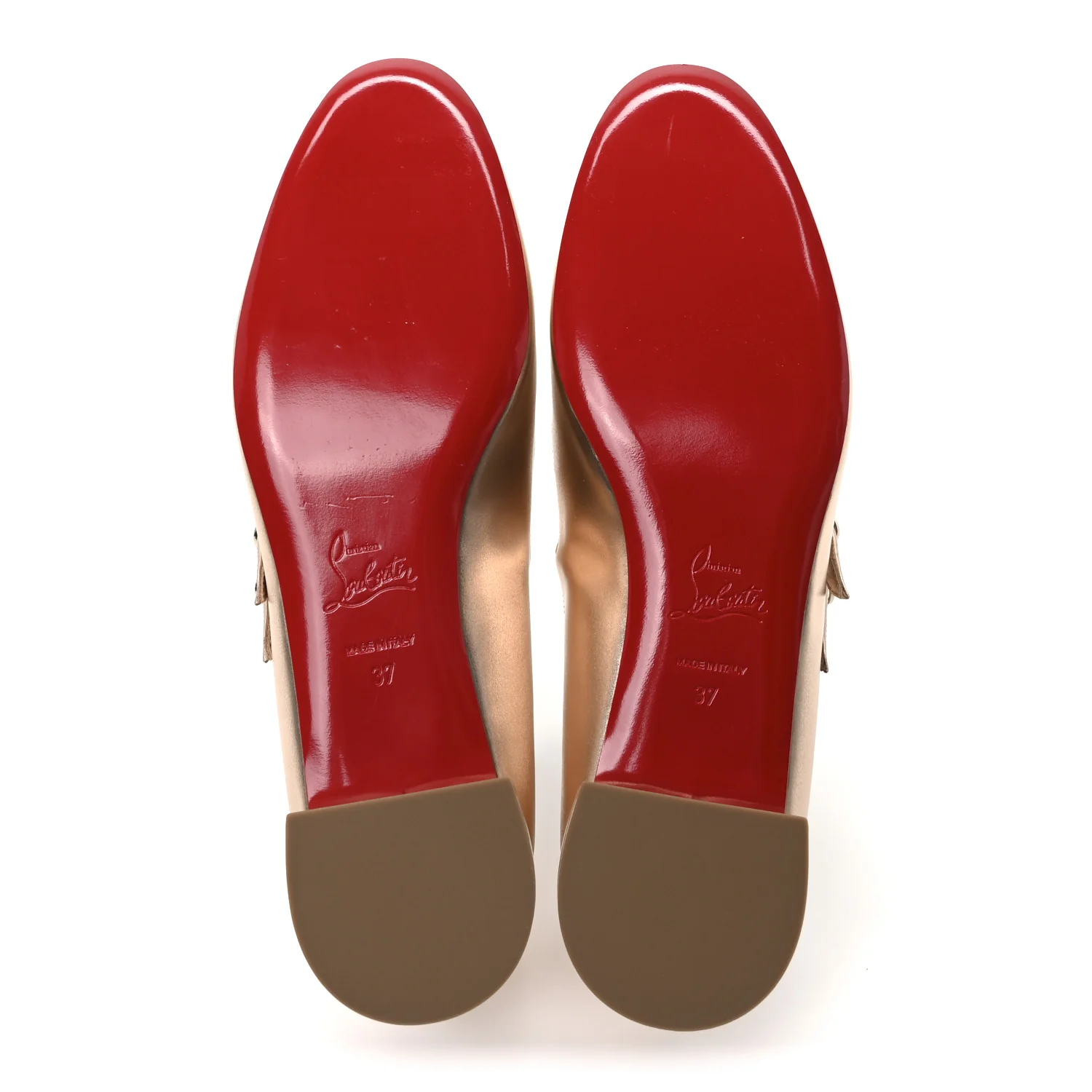 Calf Laminato Satin Sweet Jane Flats 37 Leche