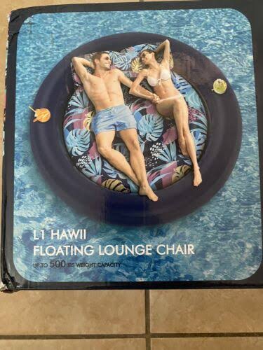 LUSVNEX Tanning Pool Lounger Float, Suntan Tub for Sunbathing, Inflatable Pool Floats Adult Size for Outdoor, Backyard, Swimming Pool