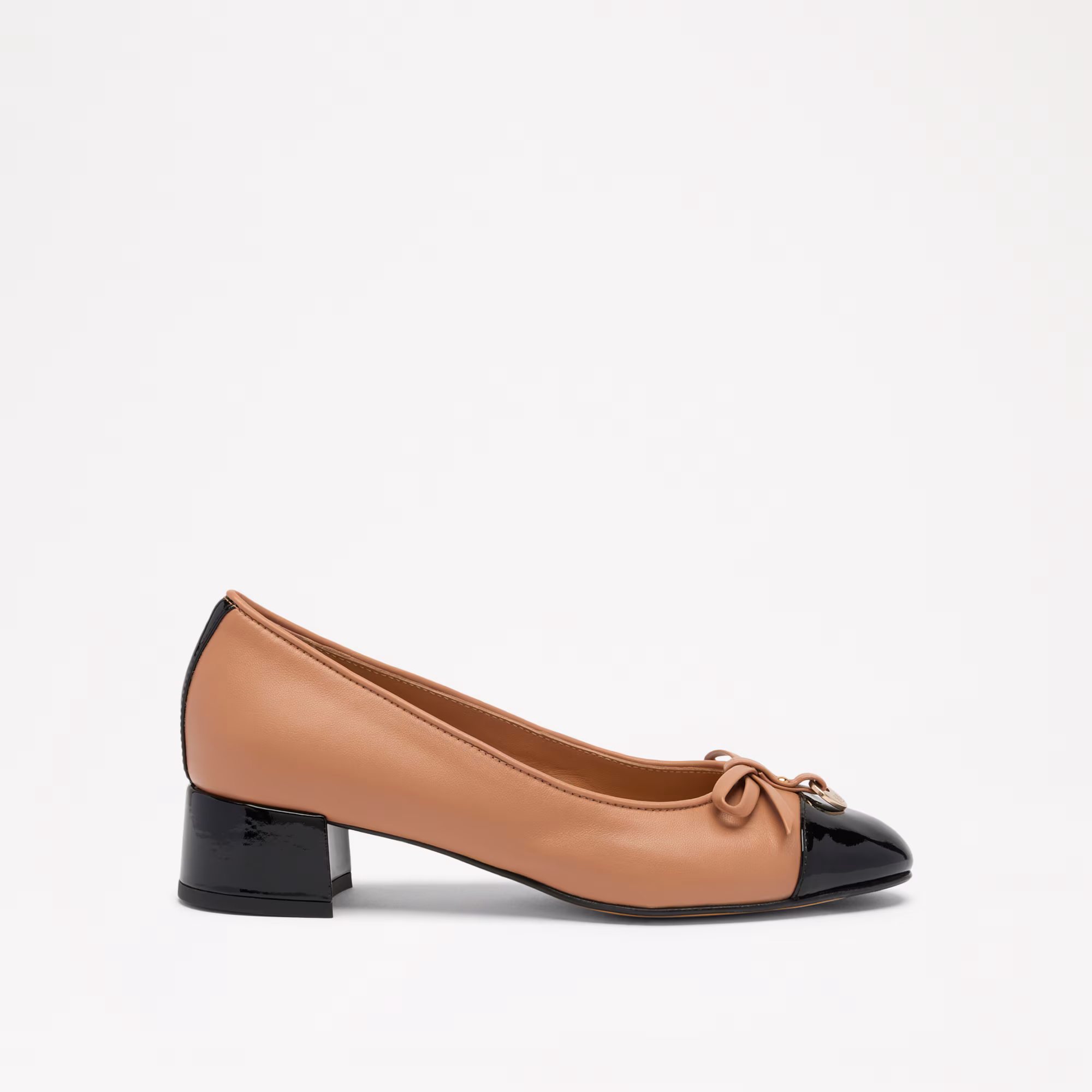 Charming Mid<br>Block Heel Ballet Pump