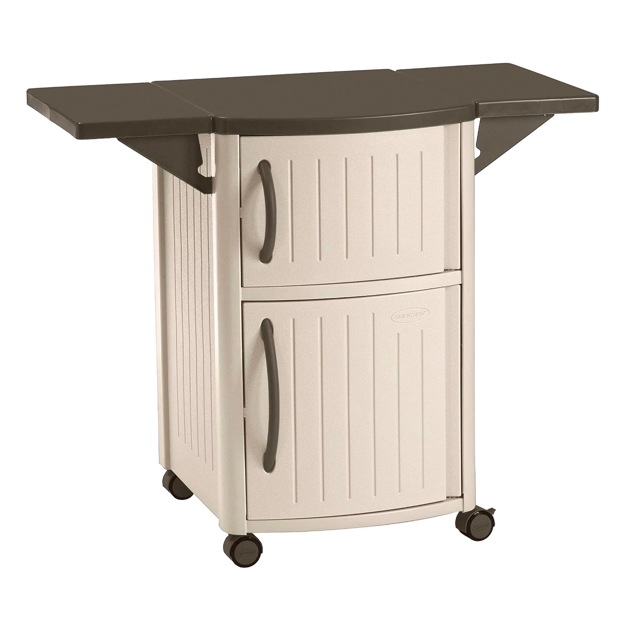 DCP2000 Portable Outdoor Prep Serving Grill Station Table and Cabinet