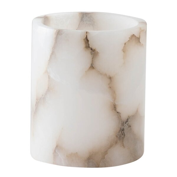 Alabaster telysholder M 12 cm