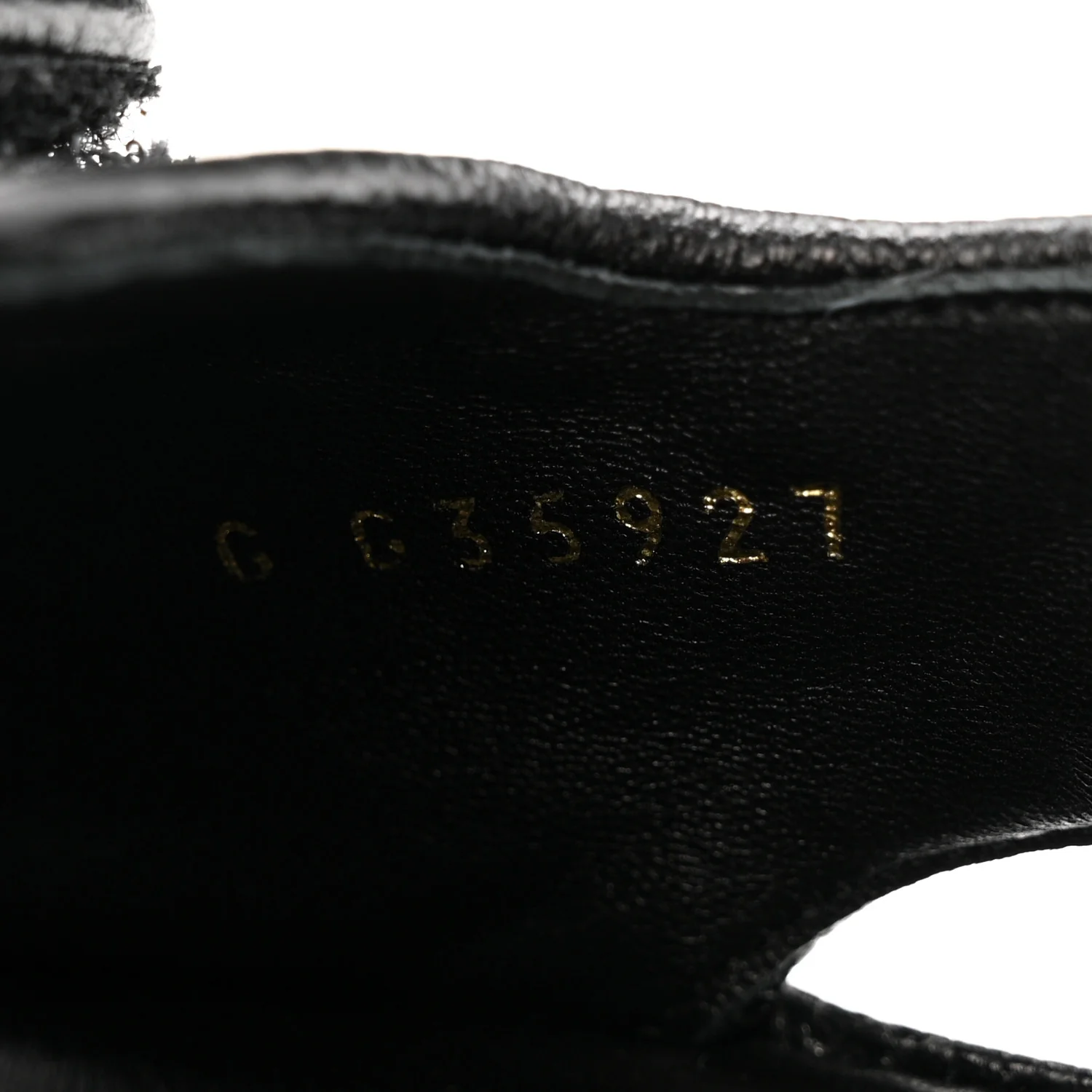 Grained Calfskin Velcro Dad Sandals 38.5 Black