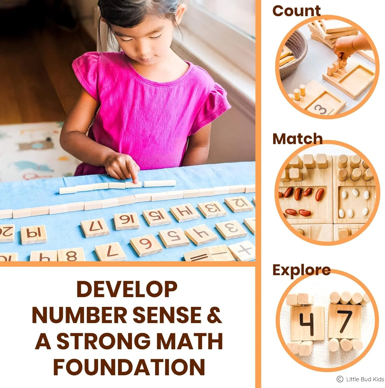 Counting Pegs Ten Frame Math Game with Addition and Subtraction Flash Cards