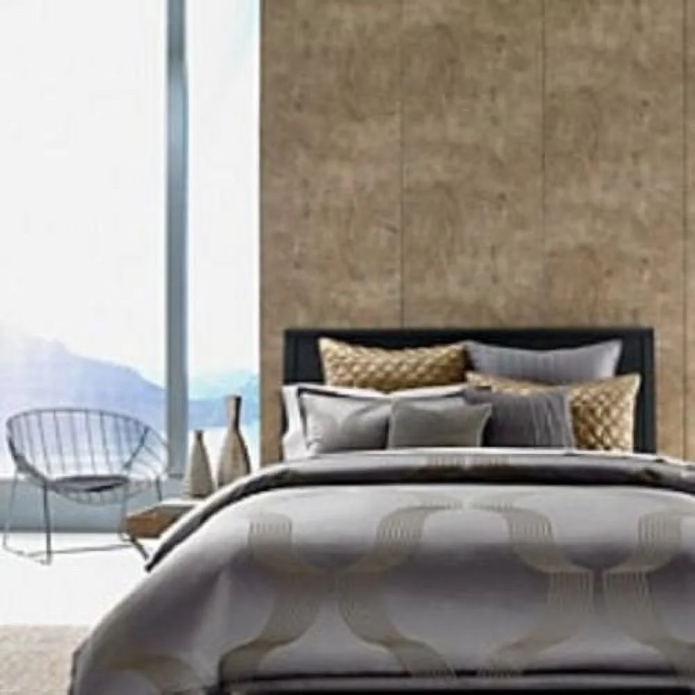 Hudson Park Concerto Duvet, Dark Gray, Dark Gray, Queen(Queen)