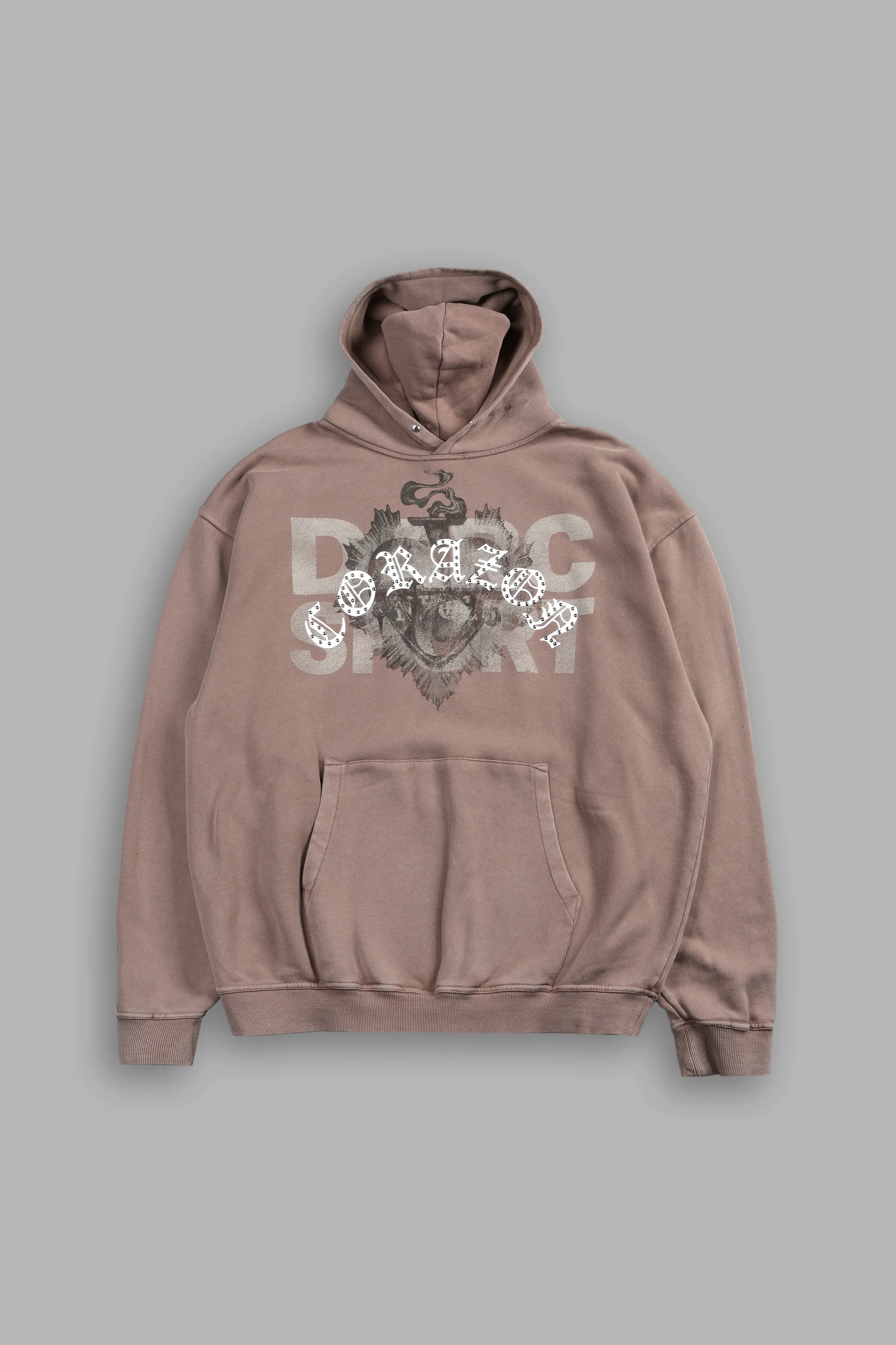 Ds Corazon Pierce Hoodie In Mojave Brown