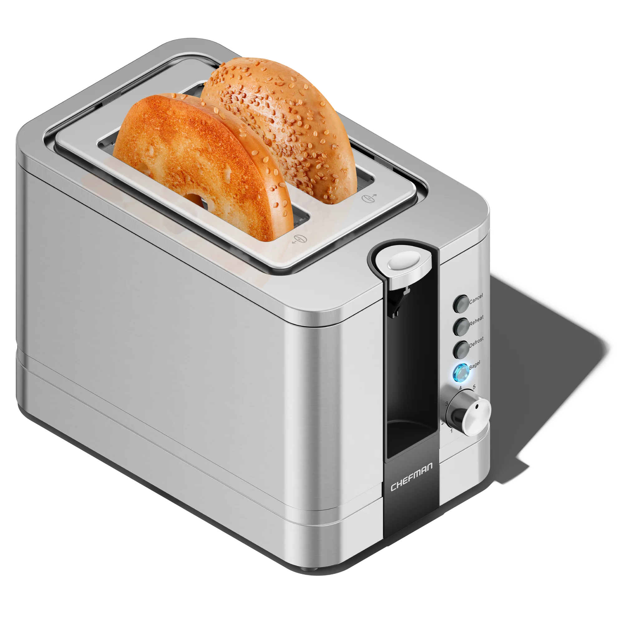 2-Slice Pop-Up Stainless-Steel Toaster