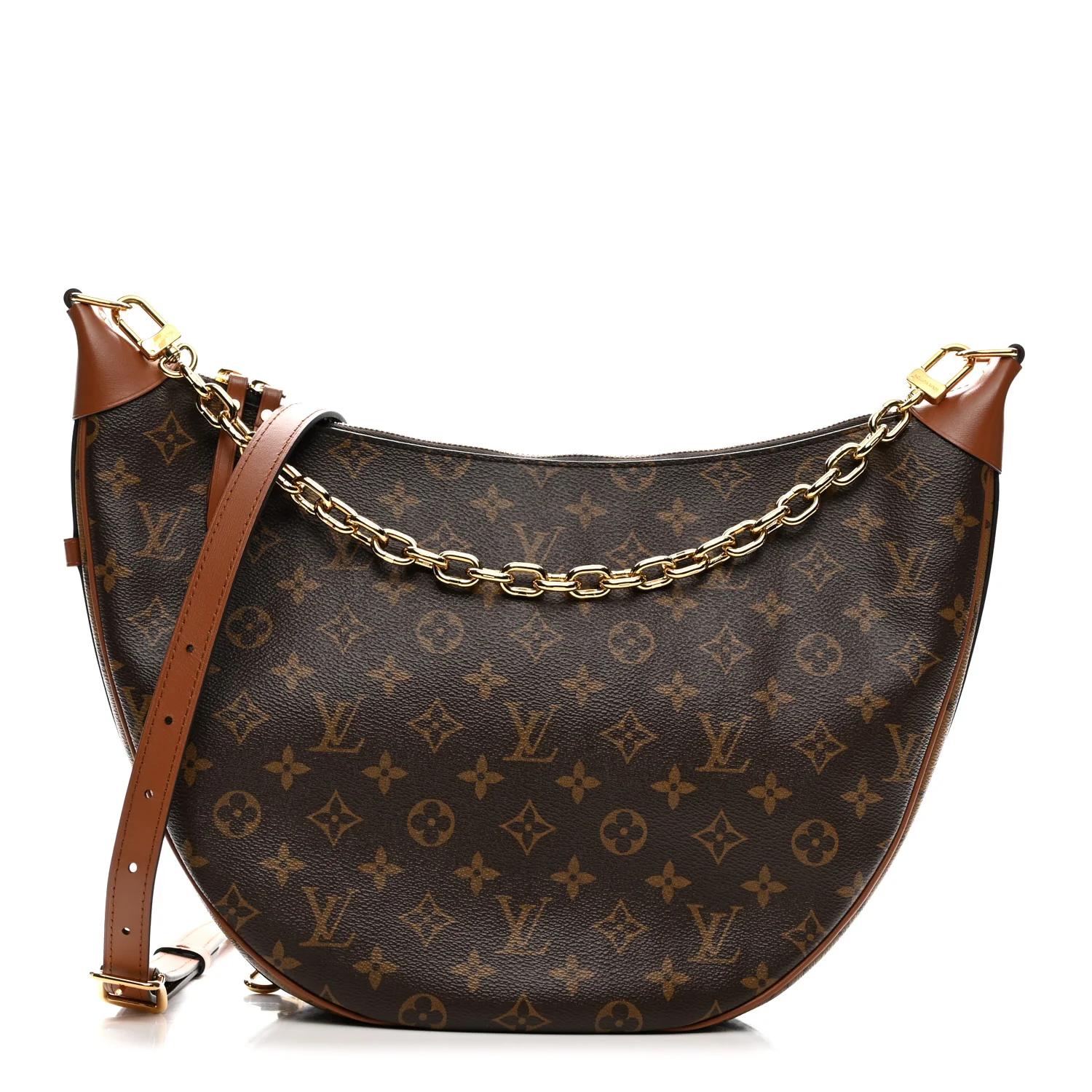 Reverse Monogram Loop Hobo