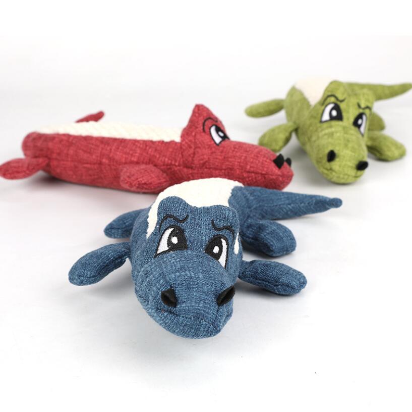 Chew Toy crocodile for Interactive Plush Dog Toy