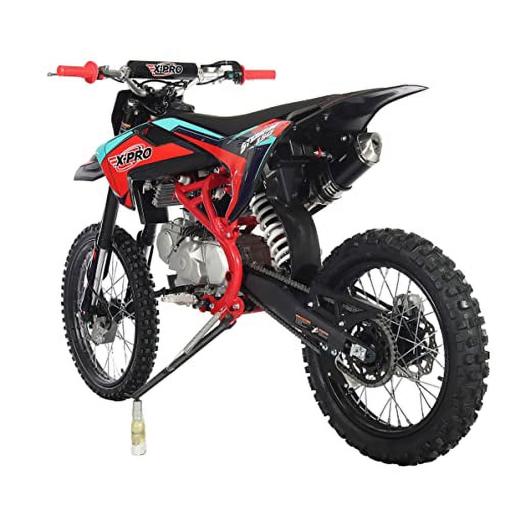 Brand New 150cc Gas Pit Dirt Bike, 4 Manual Transmission Electric/Kick Start 19"/16" Tires(Red) - Image 2