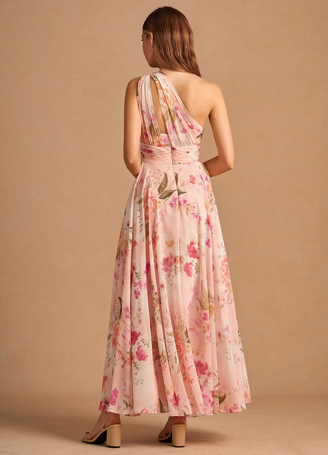 Noelle Abstract Bouquet Floral Maxi Dress