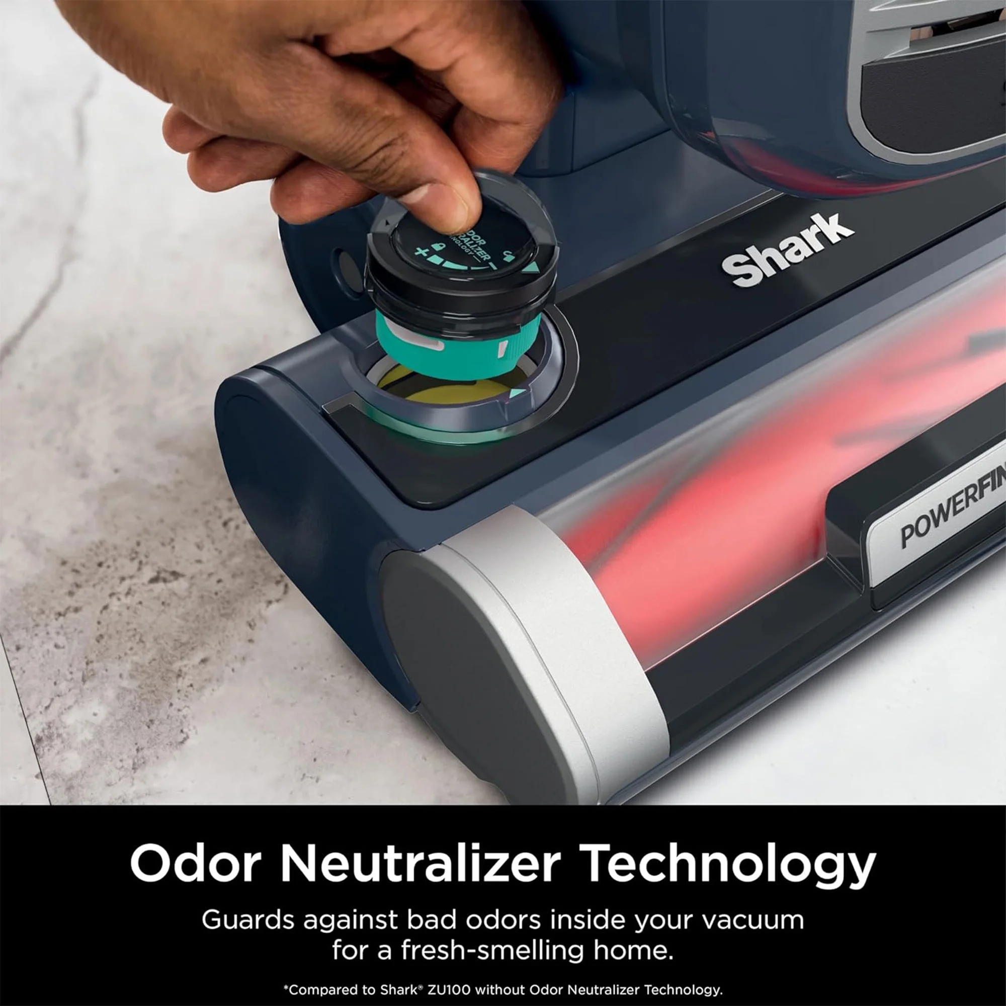 Open Box Vacuum Cleaner Rotator Lightweight Bagless Upright Pet Hair Navy - Image 8