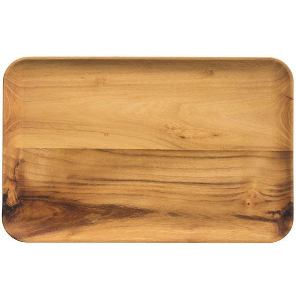 RAW Teak tallerken 31,7x20,2 cm