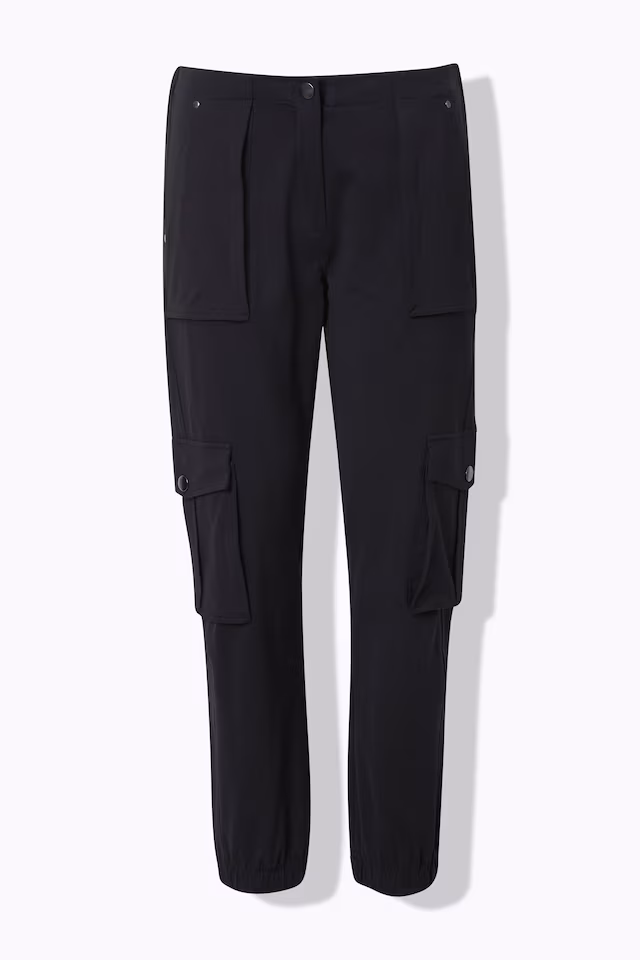 Elastic Hem Stretch Fit Cargo Pants