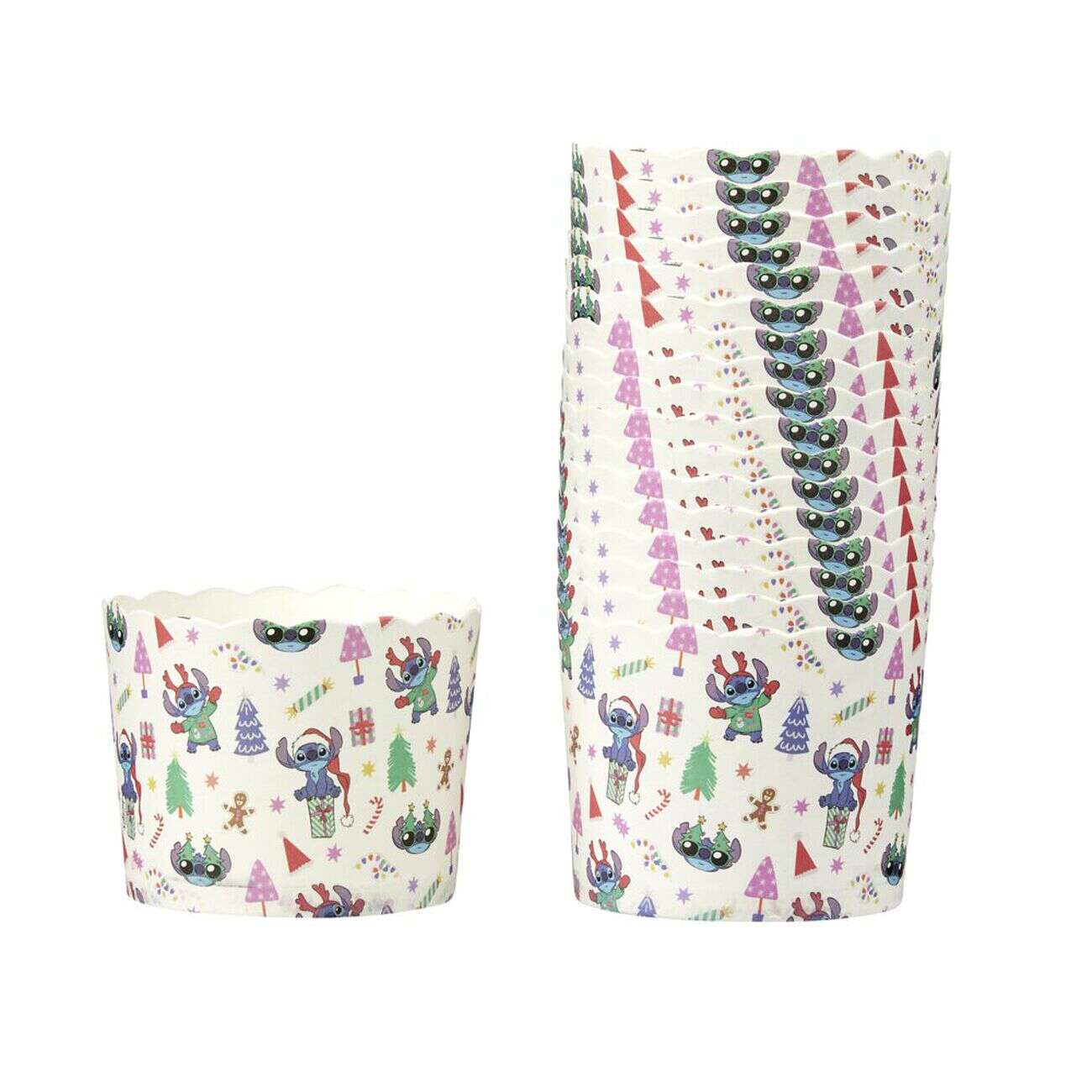 Caissette à muffin Disney Stitch 18 pièces Ø6,5xH5,5cm