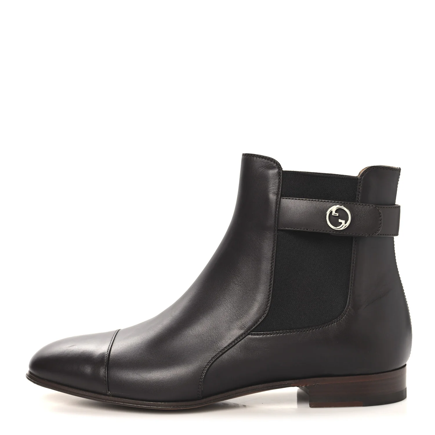 Calfskin Mens Blondie Chelsea Ankle Boots 8 Cocoa