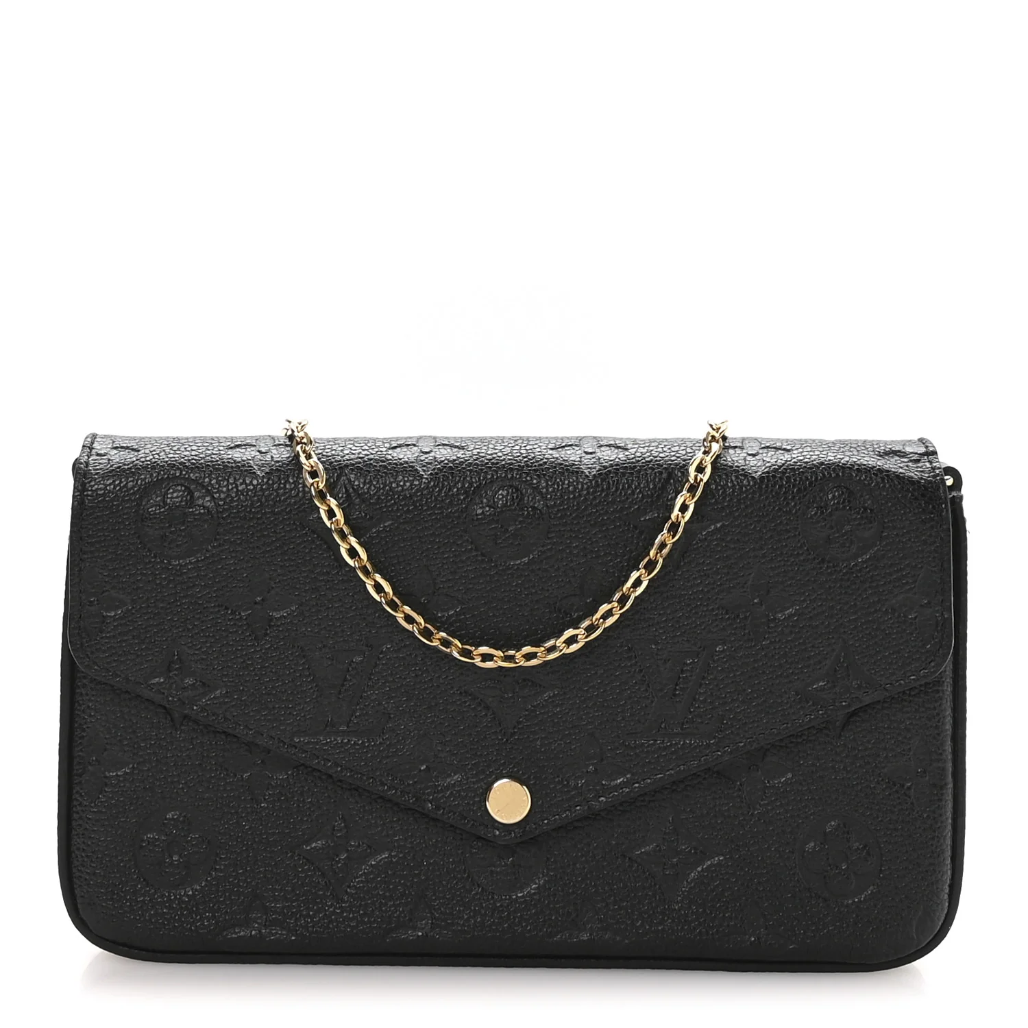 Empreinte Pochette Felicie Chain Wallet Black