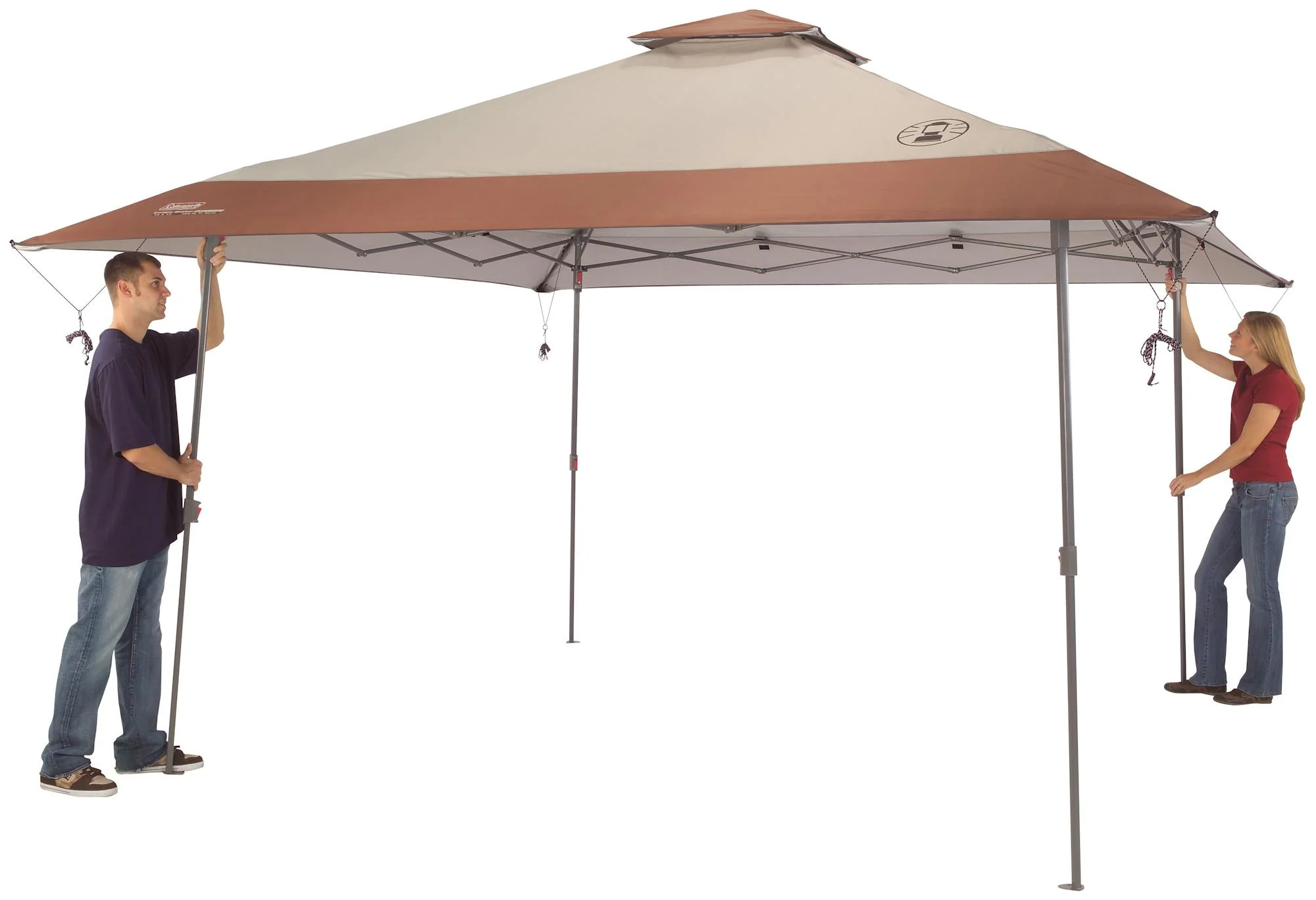 Coleman 13 x 13 Instant Canopy Sun Shelter, Khaki