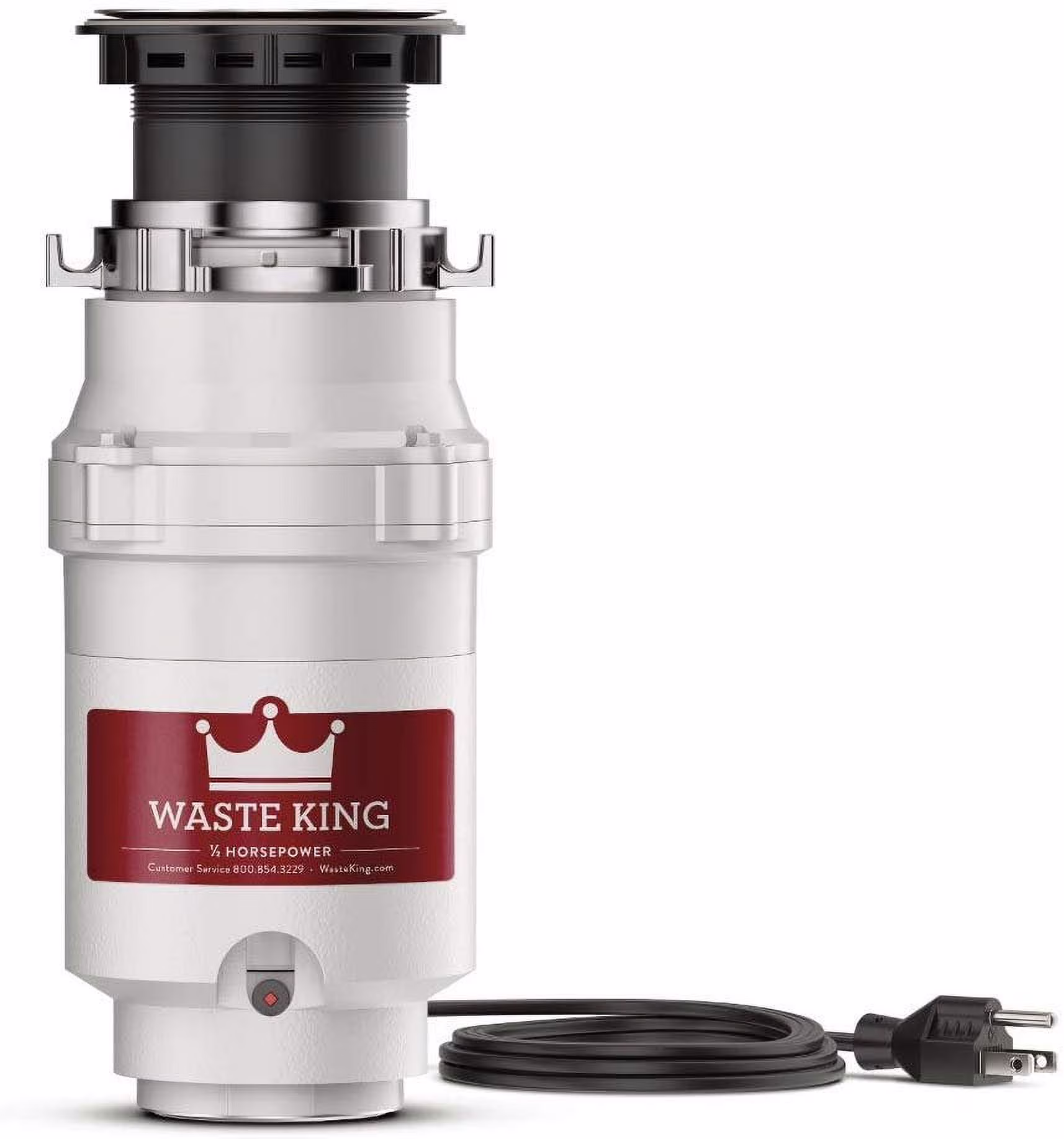 Waste King L - 1001 Garbage Disposal with Power Cord, 1/2 HP