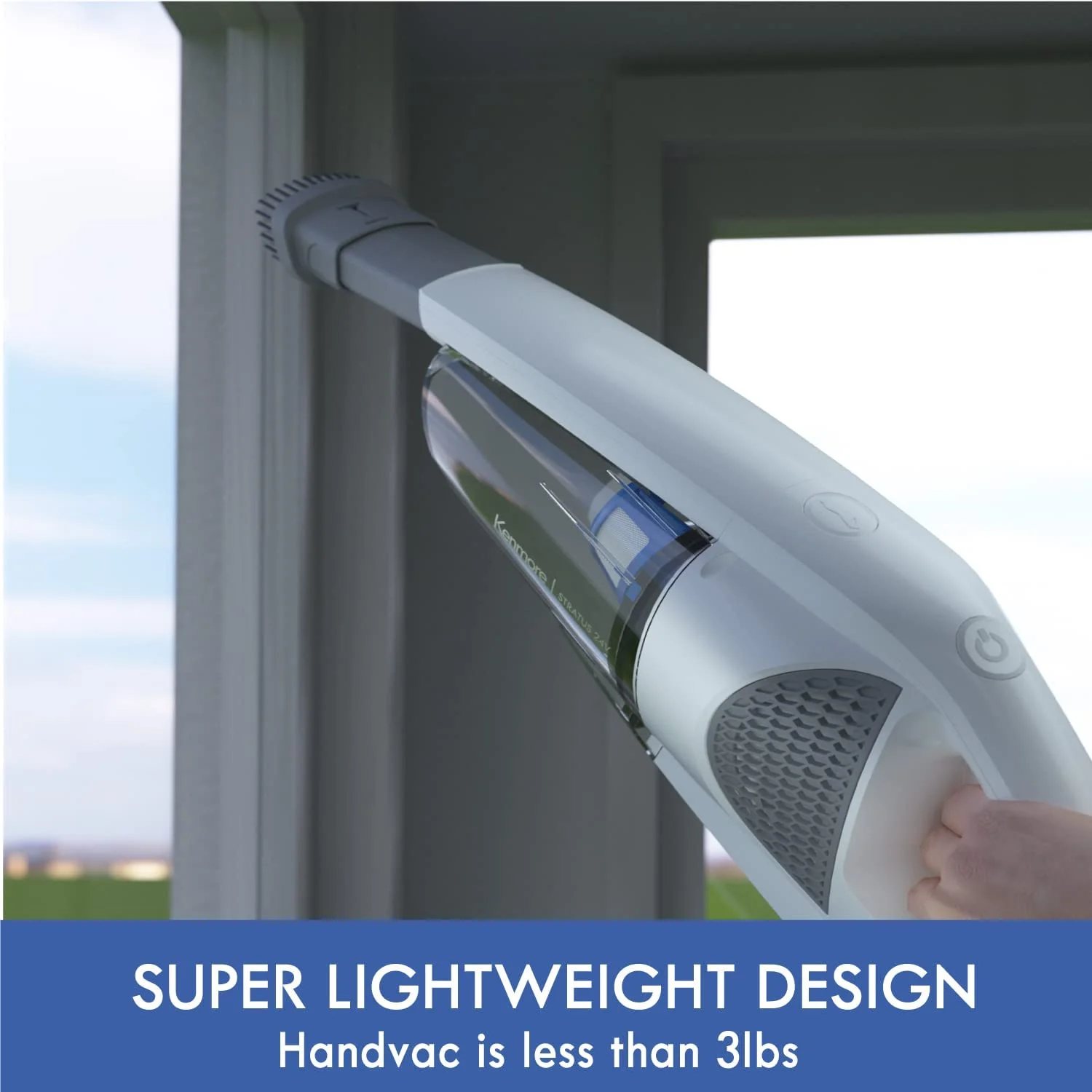 DS1030 Lightweight Cordless Stick Vacuum Cleaner, 24V, White, Handvac under 3lbs(White) - Image 2
