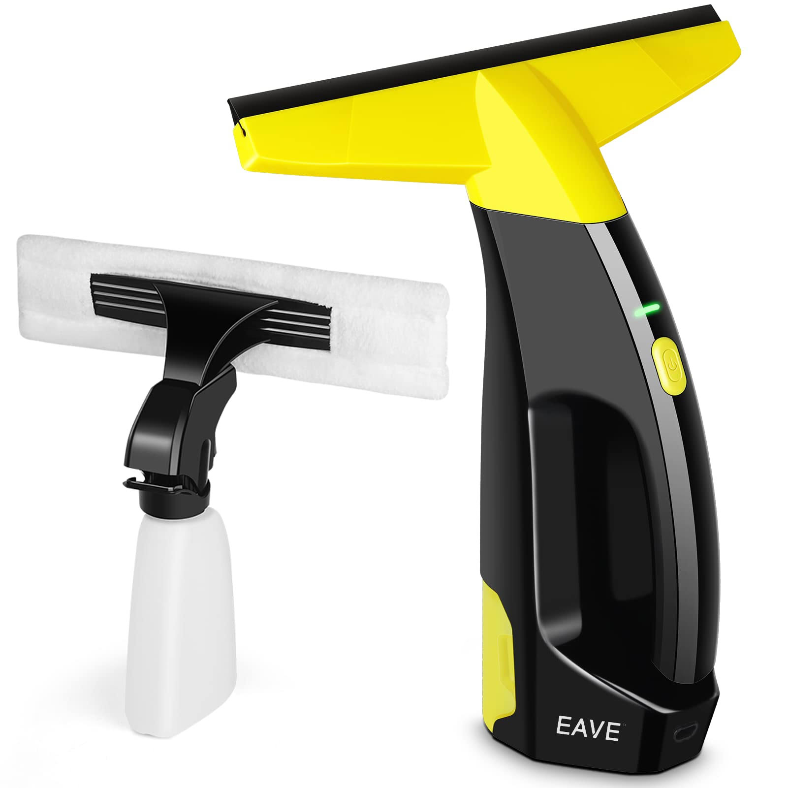 Rechargeable Window VAC, Power Window Vacuum Cleaner Set, Window Squeegee Electric Cleaning Tool for Windows, Tiles, Mirrors, 200ml Water Tank