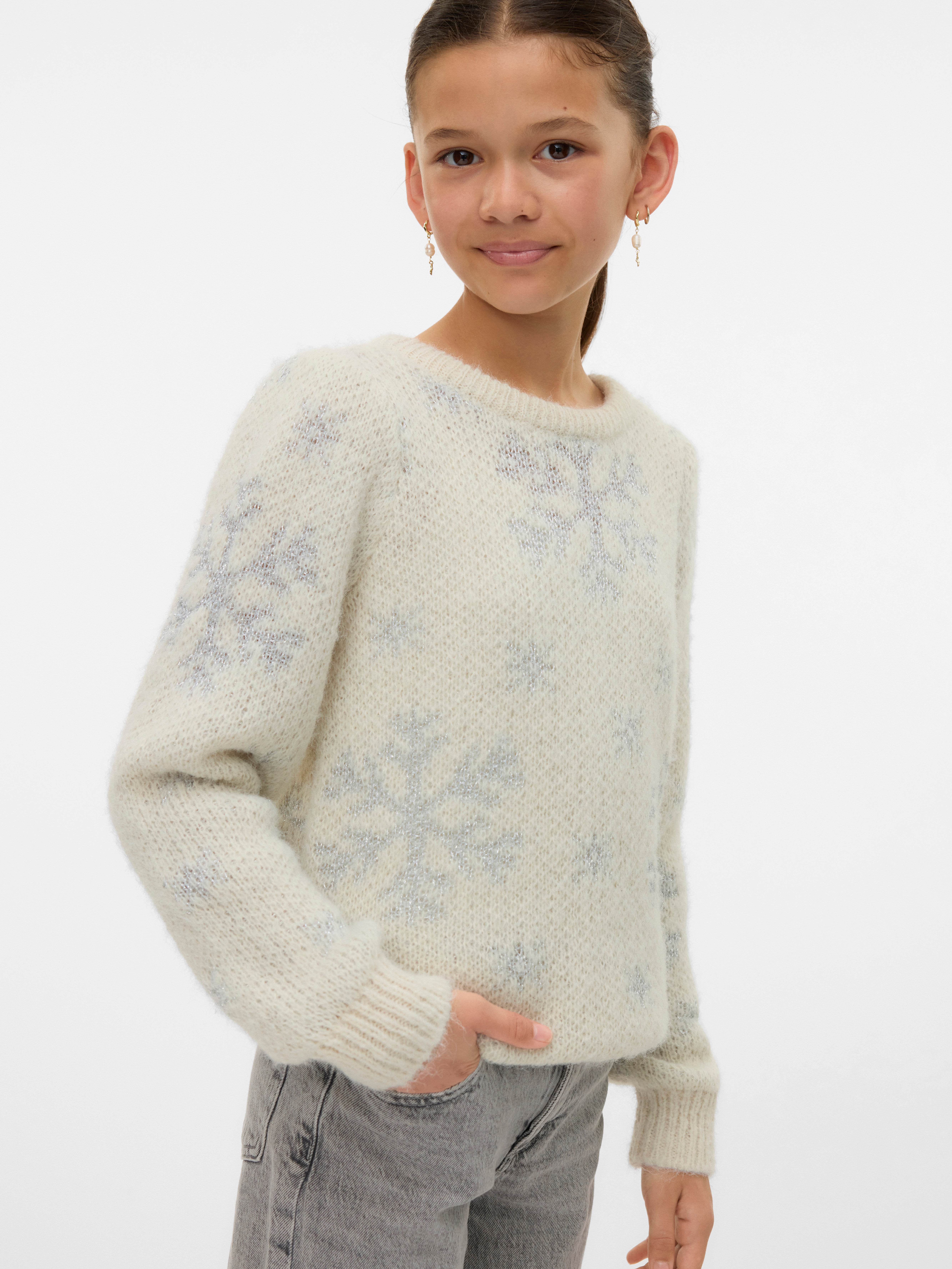 VERO MODA® VMNEWSNOWYFROST Knitted pullover