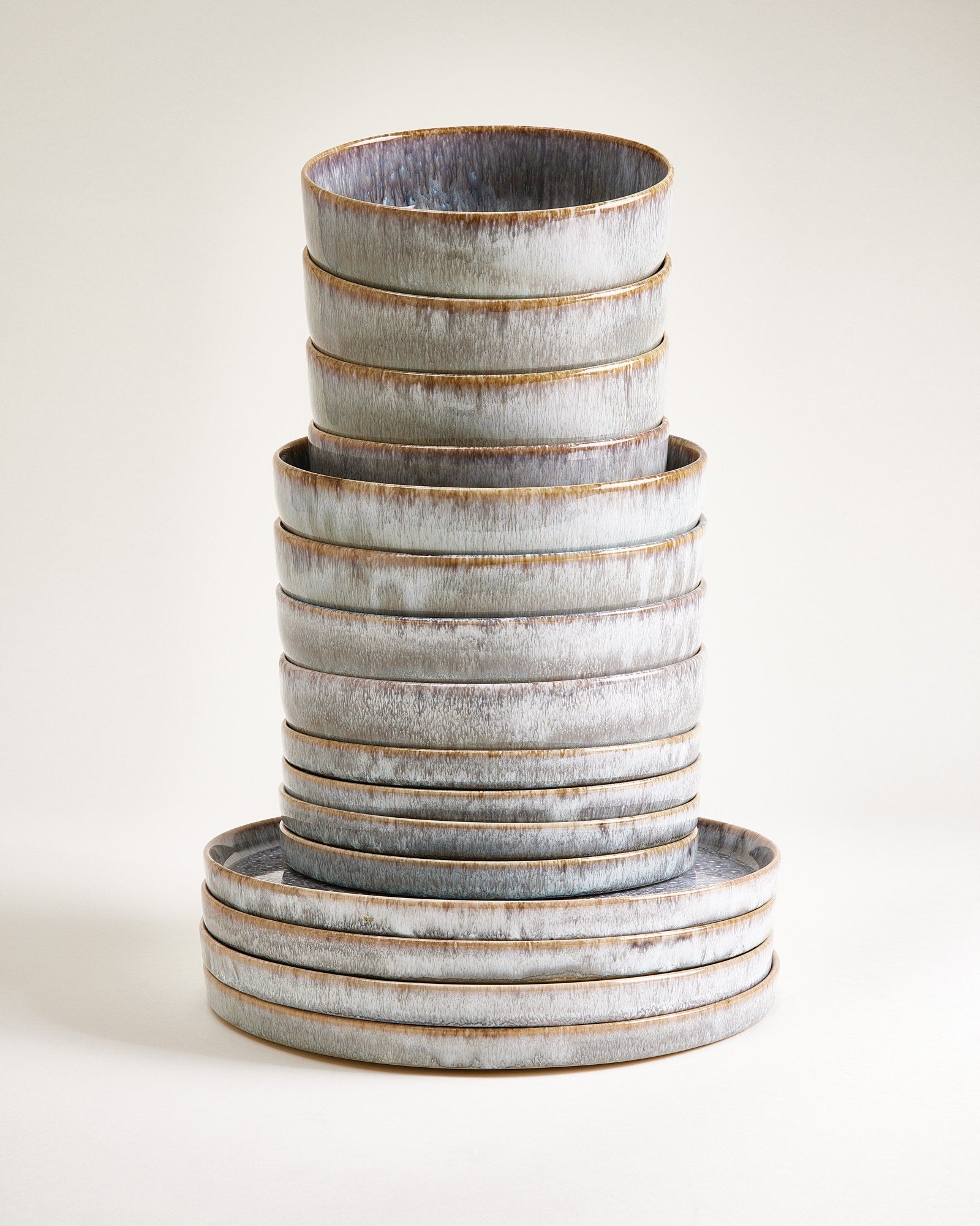 CORDOAMA - TABLEWARE SET MODERN GRAY 16 PIECES