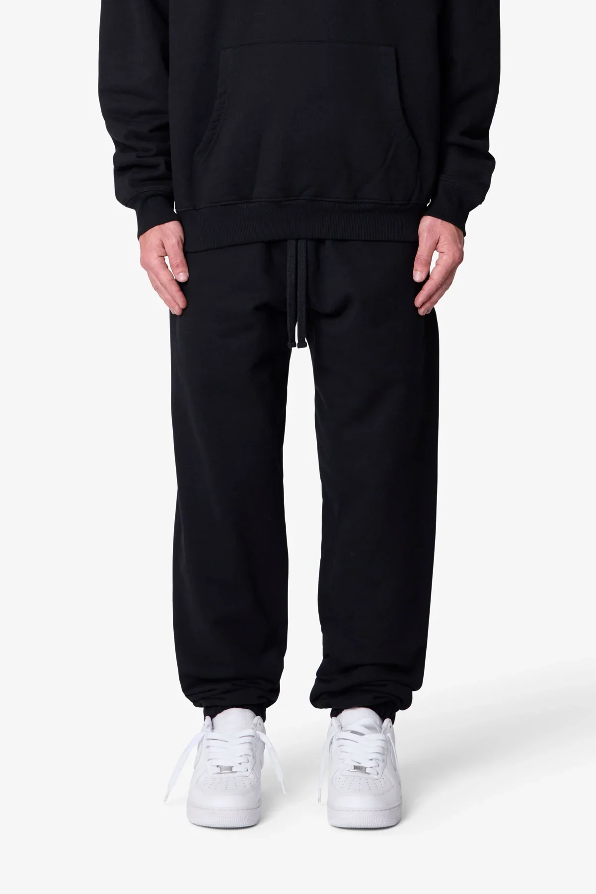 Heavy Basic Sweatpants - Black