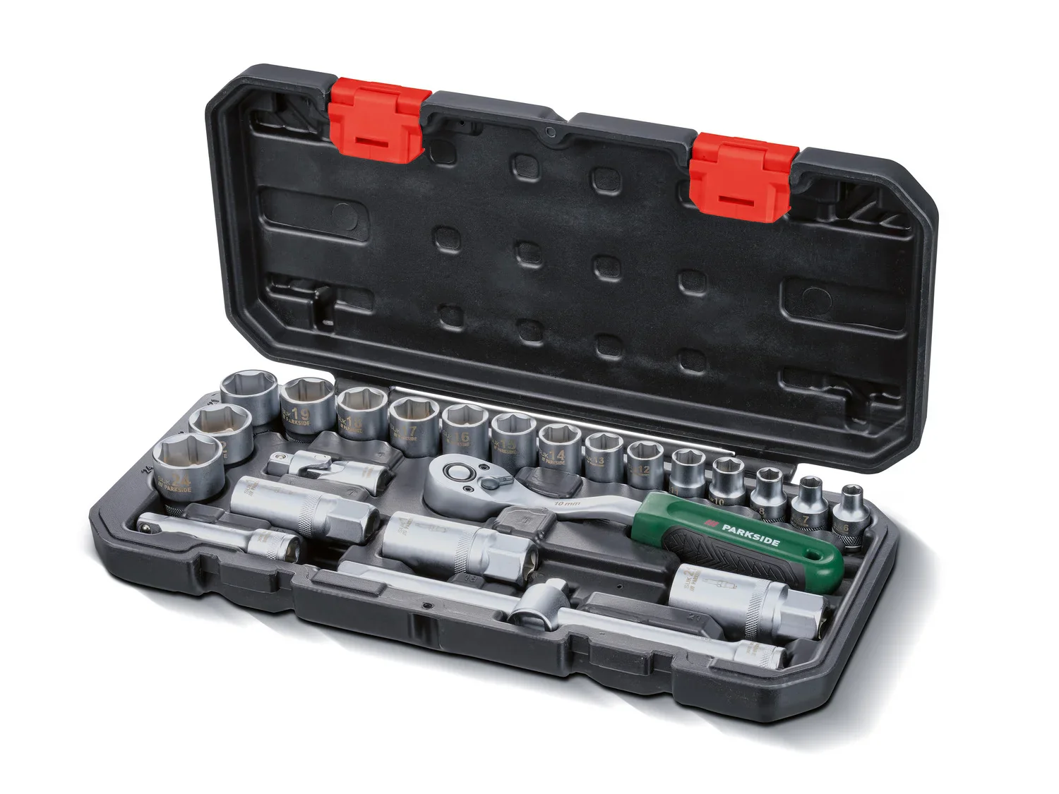 PARKSIDE Set de douilles et d'embouts PSSS 24 A1, 24 pices