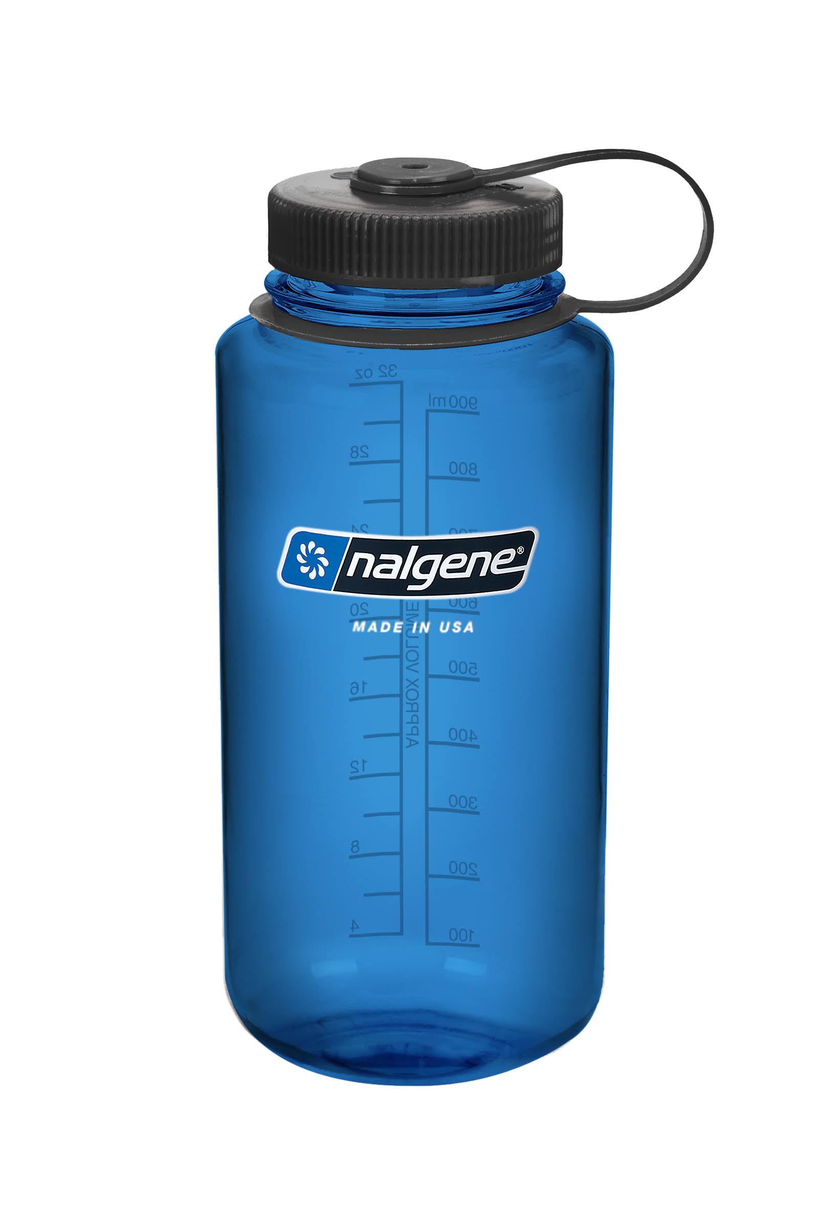 Nalgene Wide Mouth Water Bottle, Blue, 32 oz