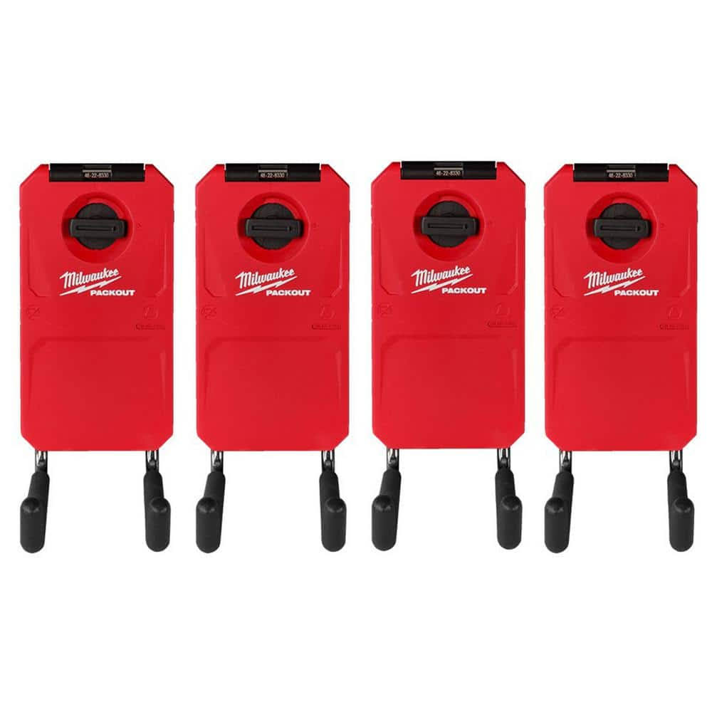 Milwaukee 48-22-8330-4 PACKOUT Straight Utility Hook (4-Pack)