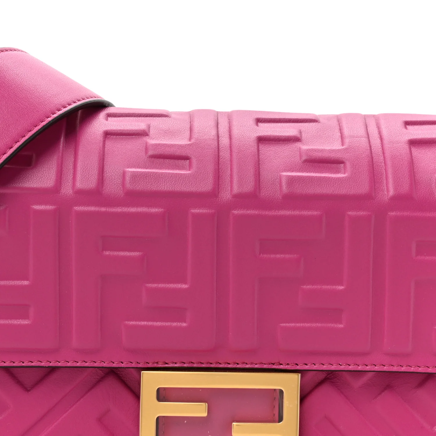 Nappa FF 1974 Embossed Baguette Ciclamino Pilar