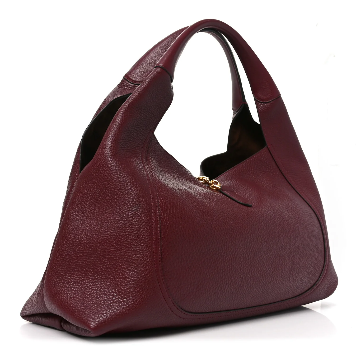 Grained Calfskin Softbit Maxi Shoulder Bag Rosso