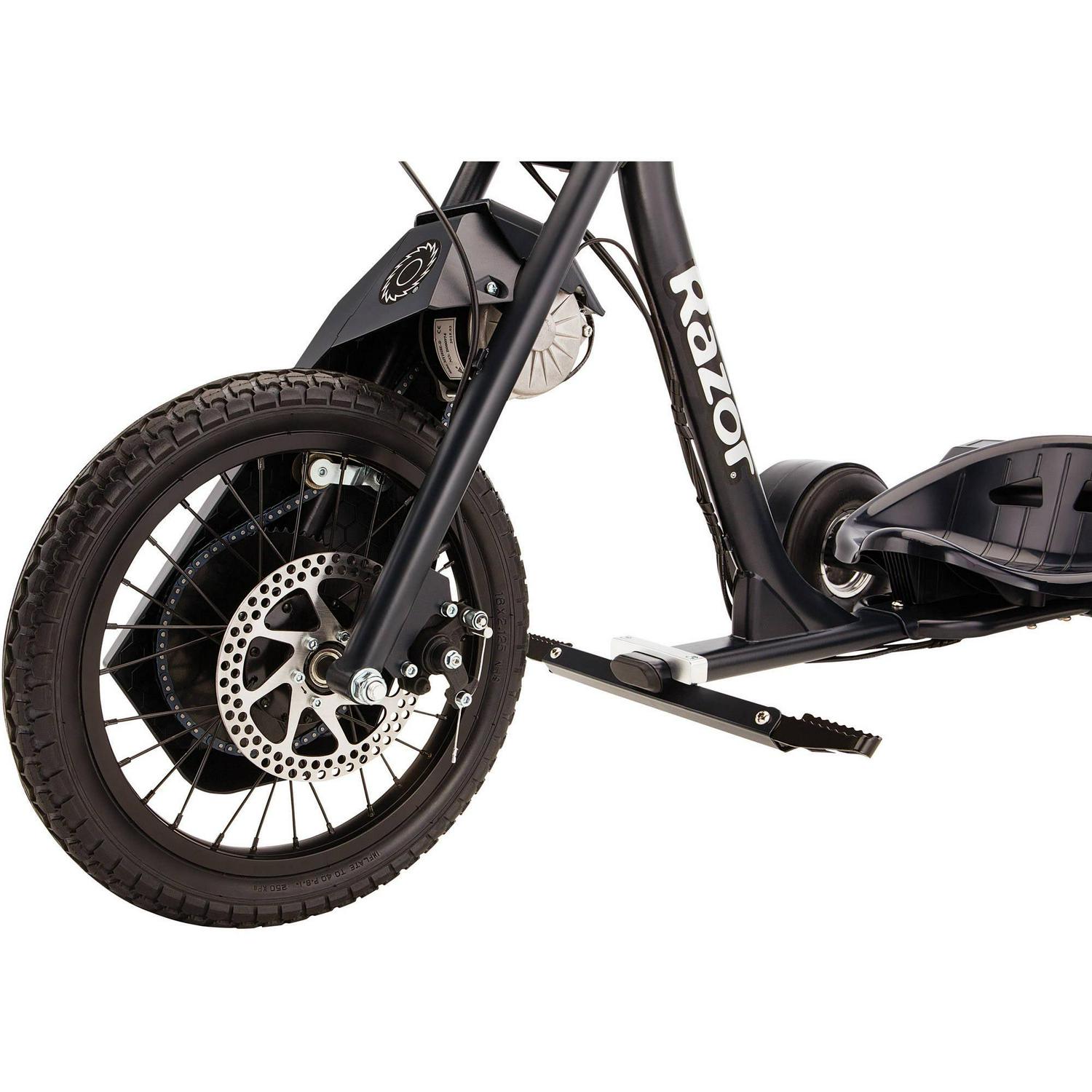DXT Electric Drift Trike- Black. 36V Powered Ride-On with Adjustable Seat and Variable Speed - Image 8