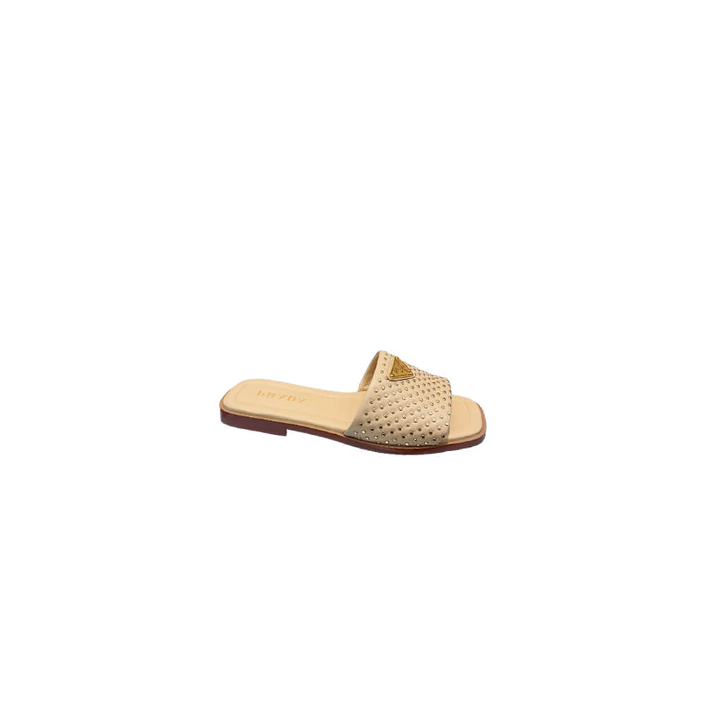 Prada Nappa leather slides with studs