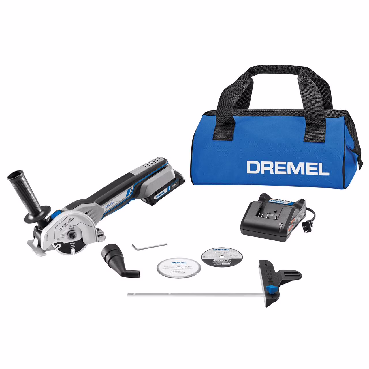 US20V-01 20V Max Cordless Ultra-Saw 1 Battery Tool Kit, (3) Cutting Wheels Storage Bag, Ideal for Flush Cutting, Plunge Cutting and Surface Preparation(1)