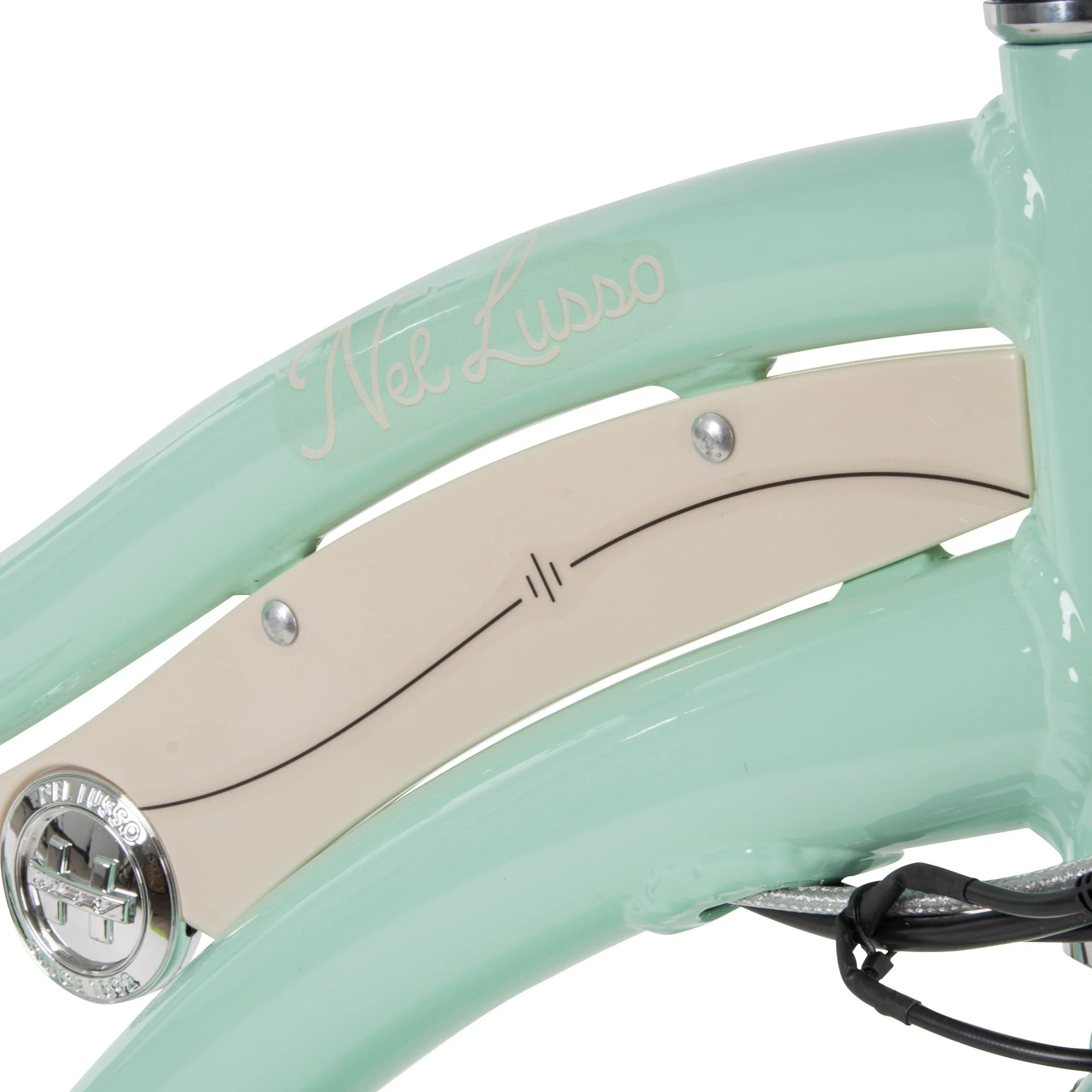 Nel Lusso 26 - Inch 7 - Speed Electric Cruiser Bike with Throttle, Mint Green, 36V, 350W, UL 2849 Compliant, by Huffy