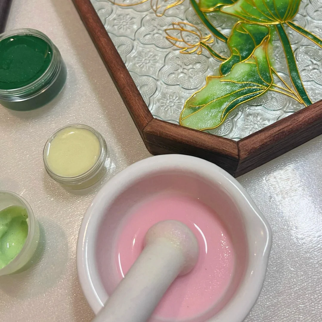 Filigree on Glass, DIY Cloisonne Filigree Enamel Painting Kit, with Tutorial& All Tools