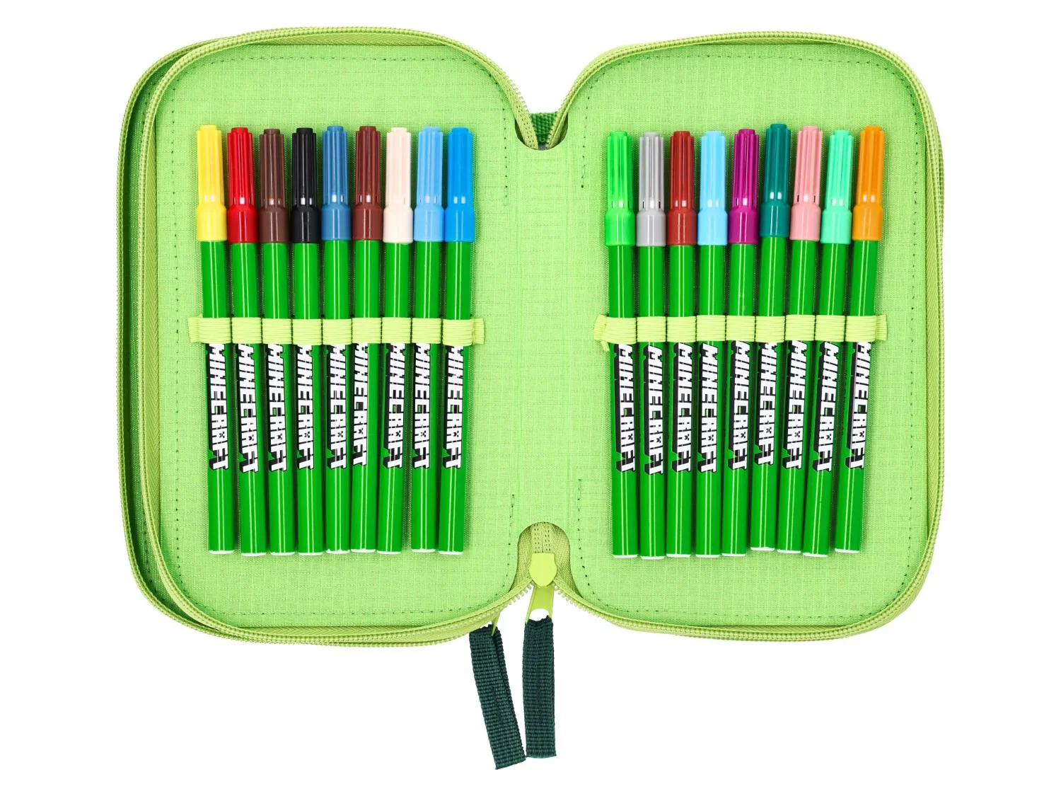 Minecraft Trousse  triple compartiment