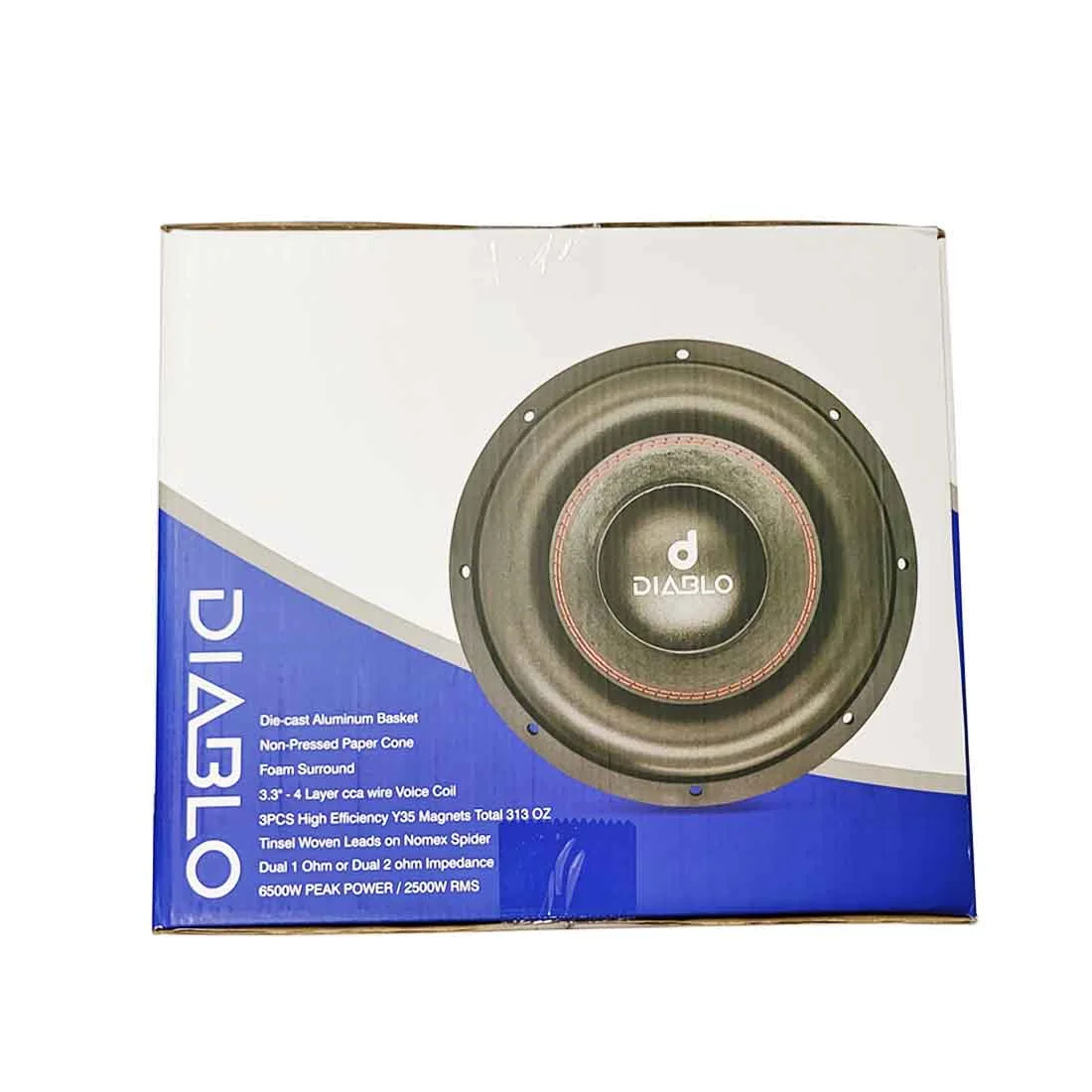 Water Resistance Car Subwoofers with Paper Cone, Aluminum Black, 12" - Image 2