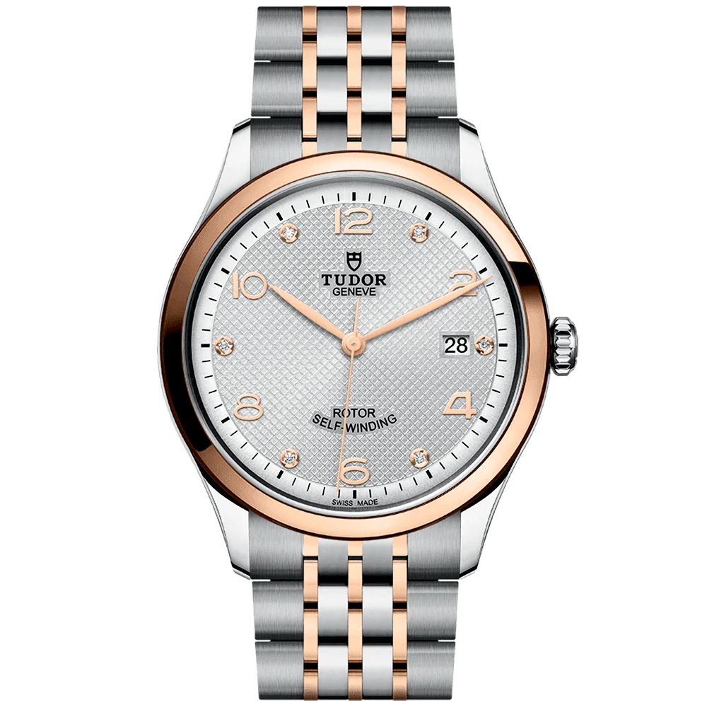 [Super Clone]1926 39mm Two-Tone Silver Diamond Dial Men's Automatic Bracelet Watch